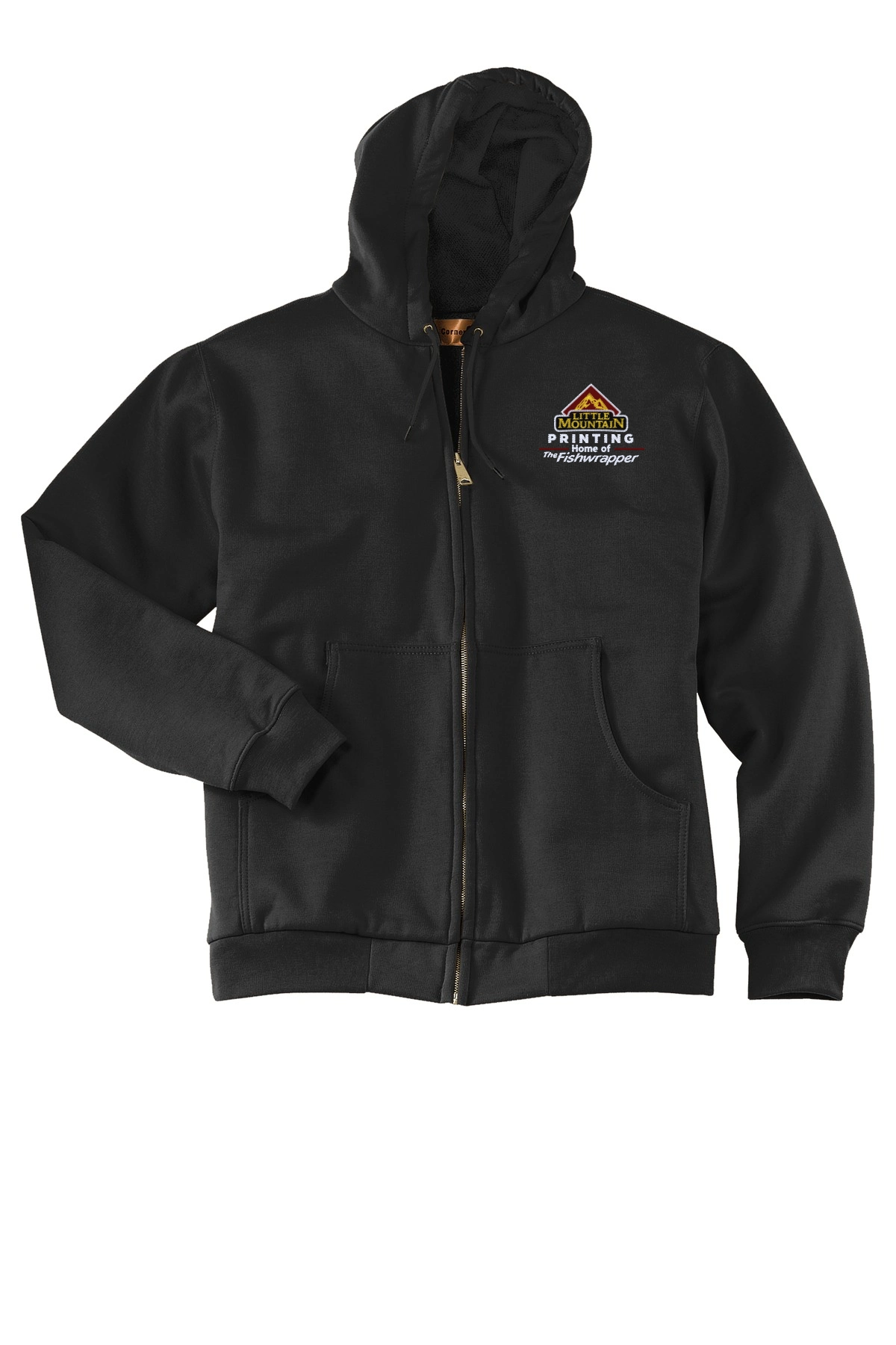 Variant Image for CS620  - CornerStone® - Heavyweight Full-Zip Hooded Sweatshirt with Thermal Lining - LMP - 3 Color - Maroon,White,Gold - Website Little Mountain Printing