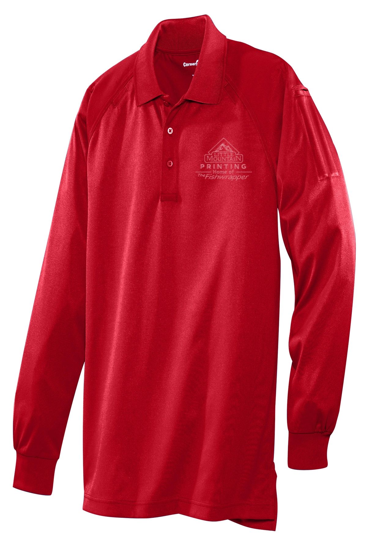 Variant Image for CS410LS - CornerStone® Select Long Sleeve Snag-Proof Tactical Polo - LMP - 1 Color - Tone on Tone - Website Little Mountain Printing