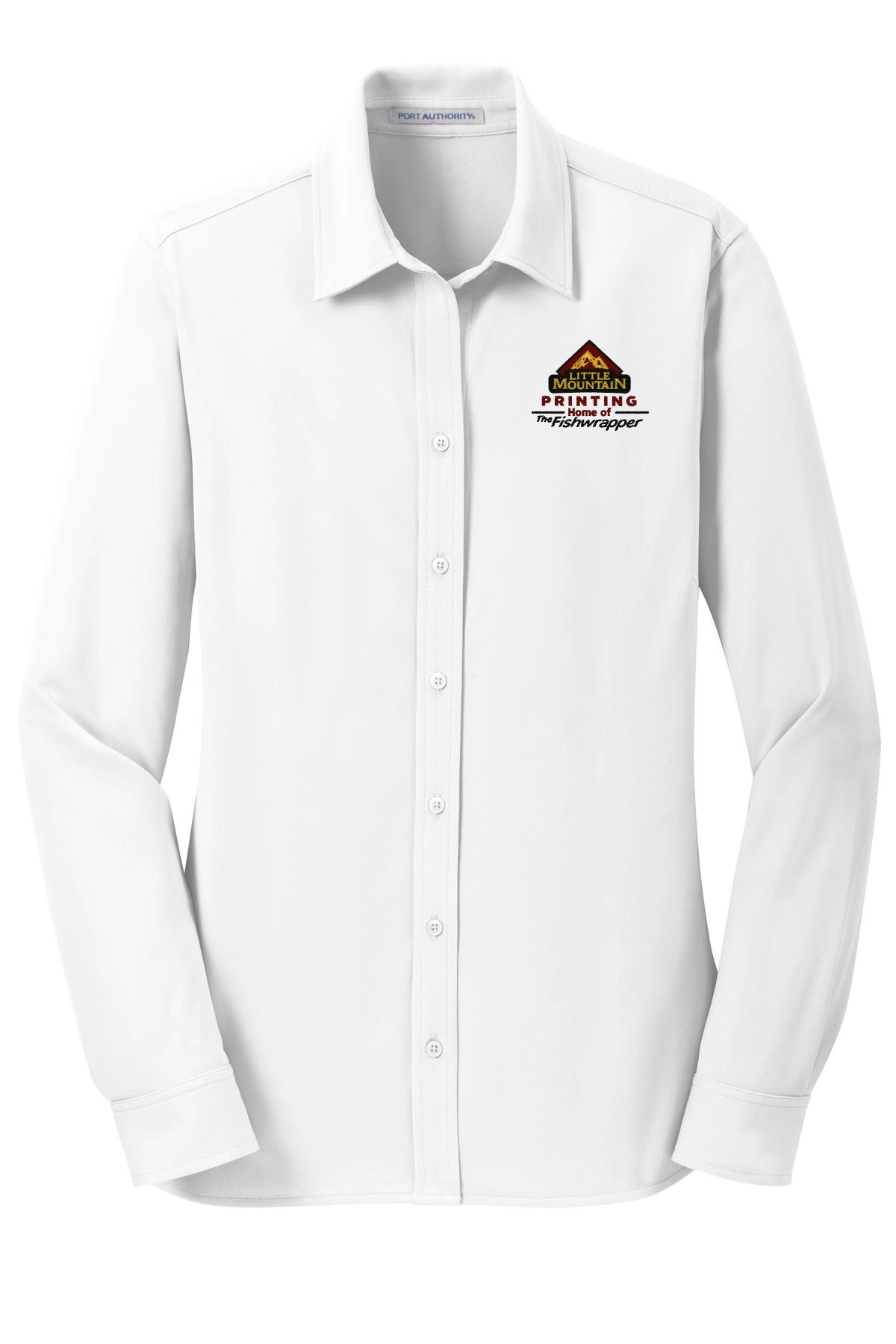 Variant Image for L570 - Port Authority® Women's Dimension Knit Dress Shirt - LMP - 3-Color Black - Website Little Mountain Printing