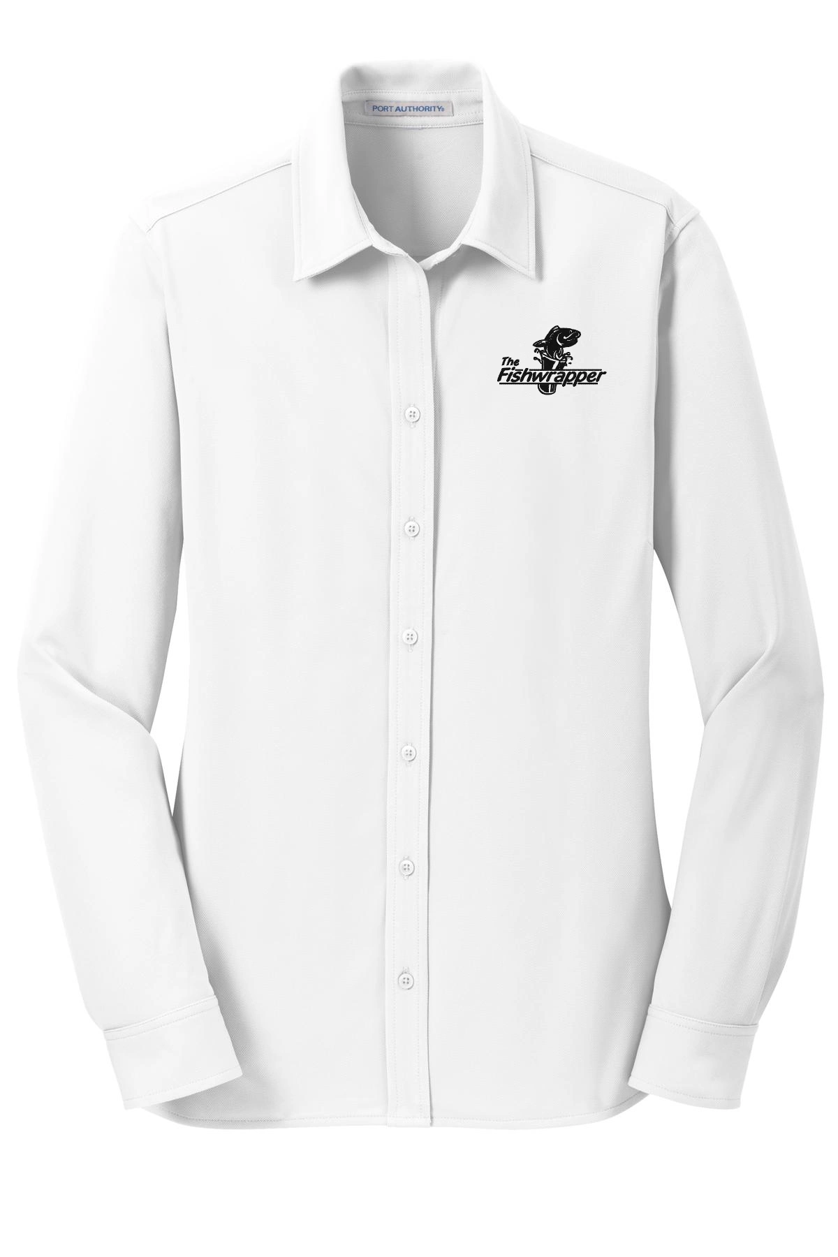 Variant Image for L570 - Port Authority® Women's Dimension Knit Dress Shirt - FW - 1 Color Black - Website Little Mountain Printing