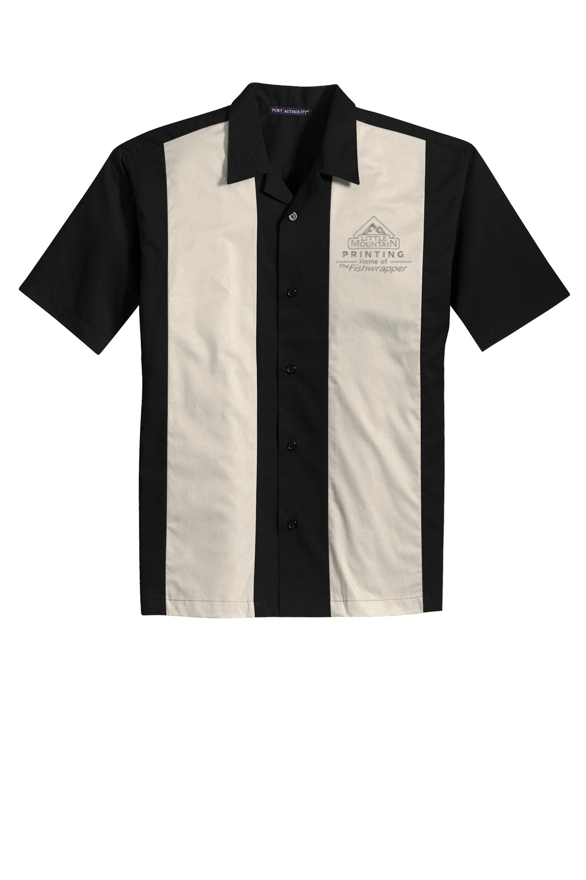 Variant Image for S300 - Port Authority® Retro Camp Shirt - LMP - 1 Color - Tone on Tone - Website Little Mountain Printing