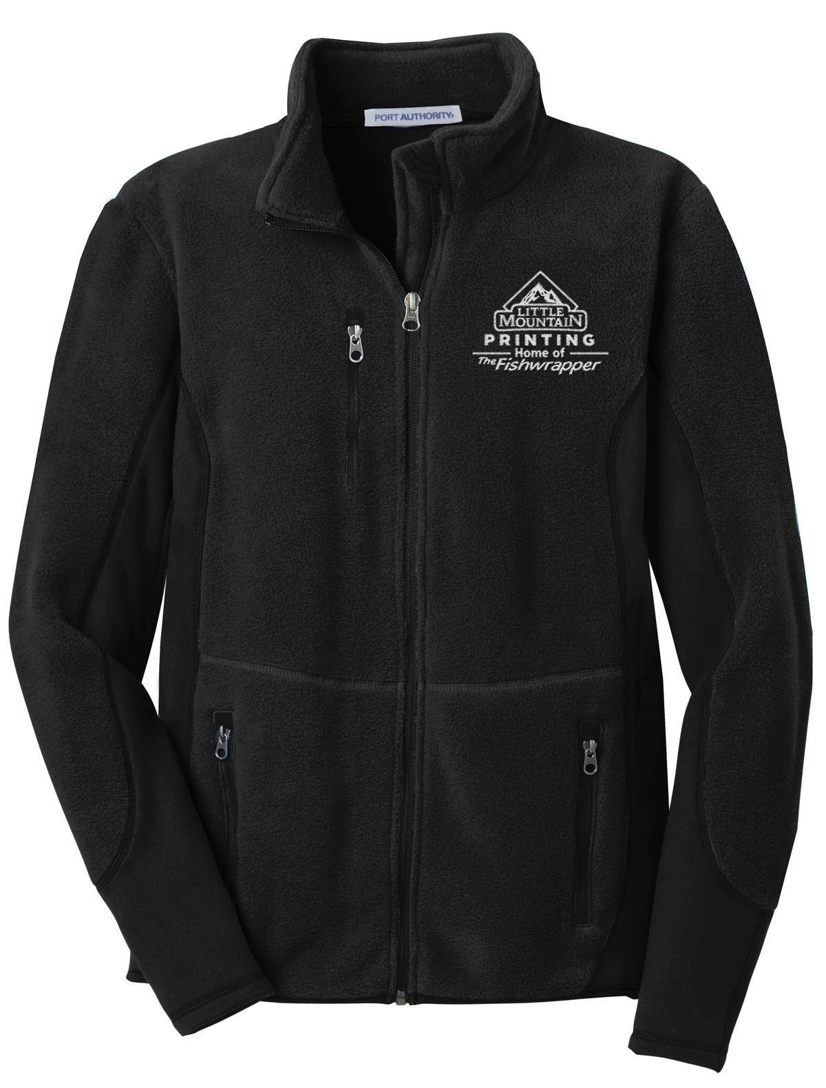 Variant Image for F227 - Port Authority® R-Tek® Pro Fleece Full-Zip Jacket - LMP - 1 Color - White - Website Little Mountain Printing