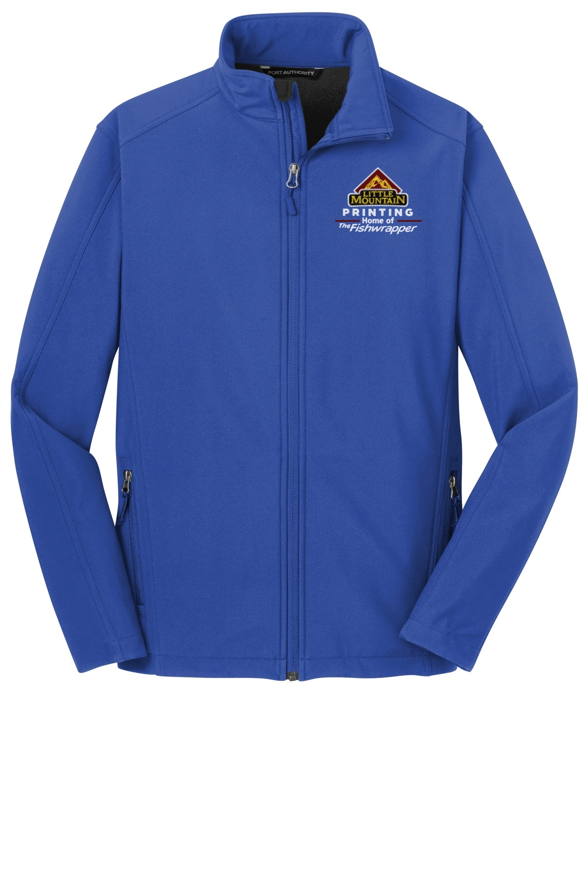 Variant Image for J317 - Port Authority® Core Soft Shell Jacket - LMP - 3 Color - Maroon,White,Gold - Website Little Mountain Printing