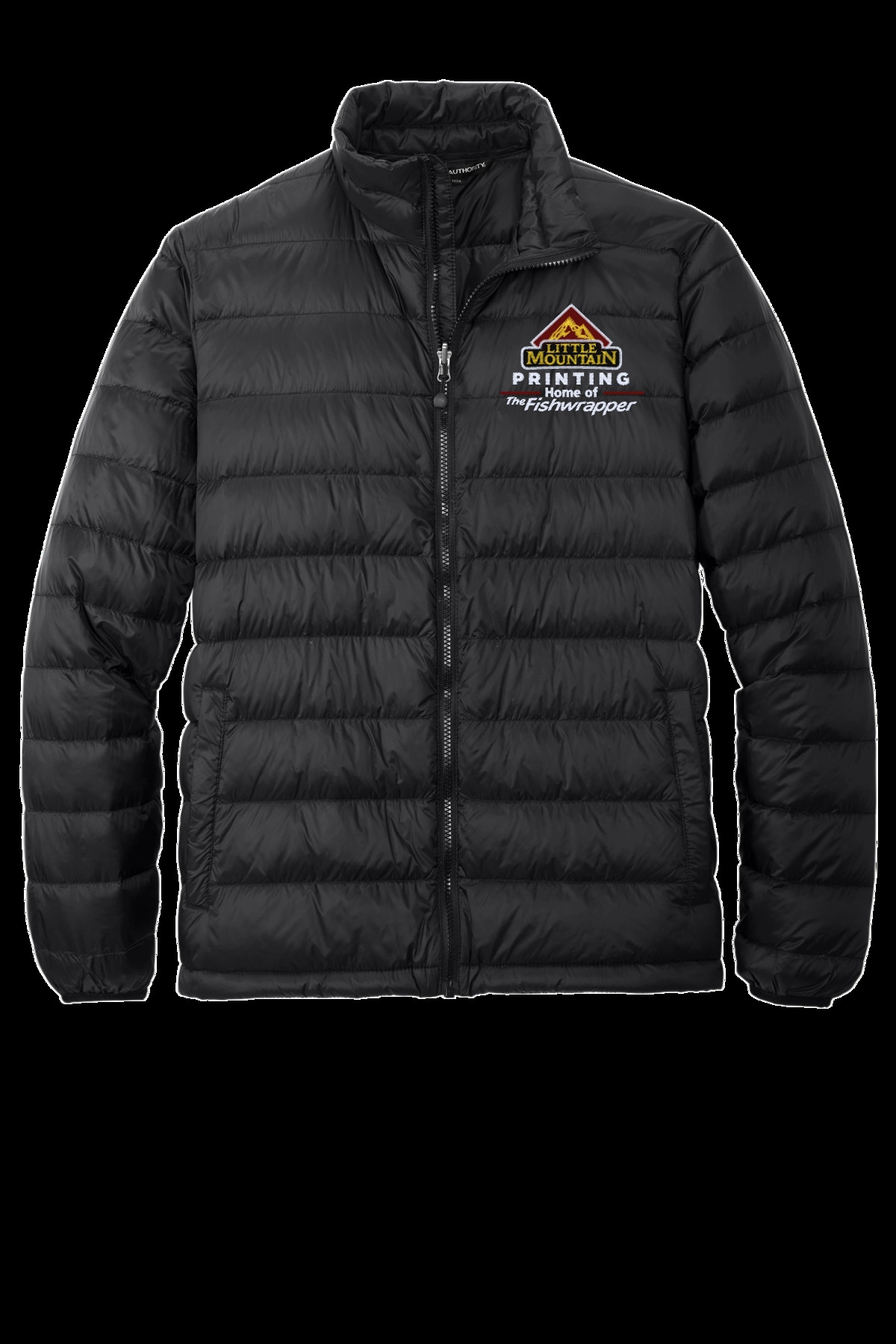 Variant Image for J323 - Port Authority® Down Jacket. - LMP - 3 Color - Maroon,White,Gold - Website Little Mountain Printing