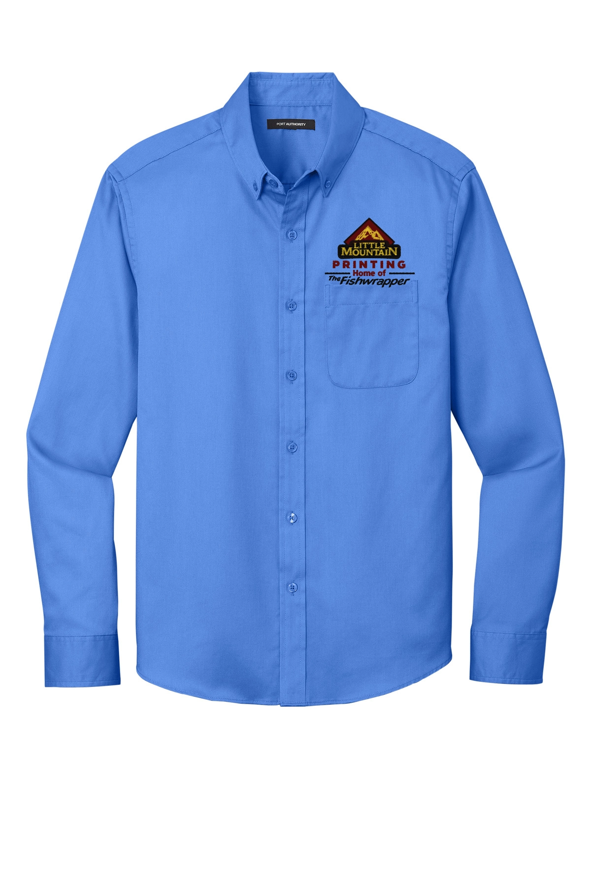 Variant Image for W808 - Port Authority® Long Sleeve SuperPro React™ Twill Shirt - LMP - 3-Color Black - Website Little Mountain Printing