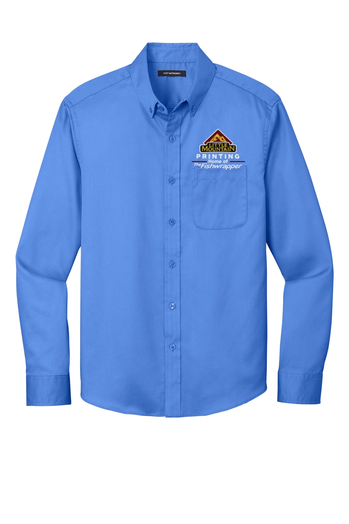 Variant Image for W808 - Port Authority® Long Sleeve SuperPro React™ Twill Shirt - LMP - 3-Color White - Website Little Mountain Printing