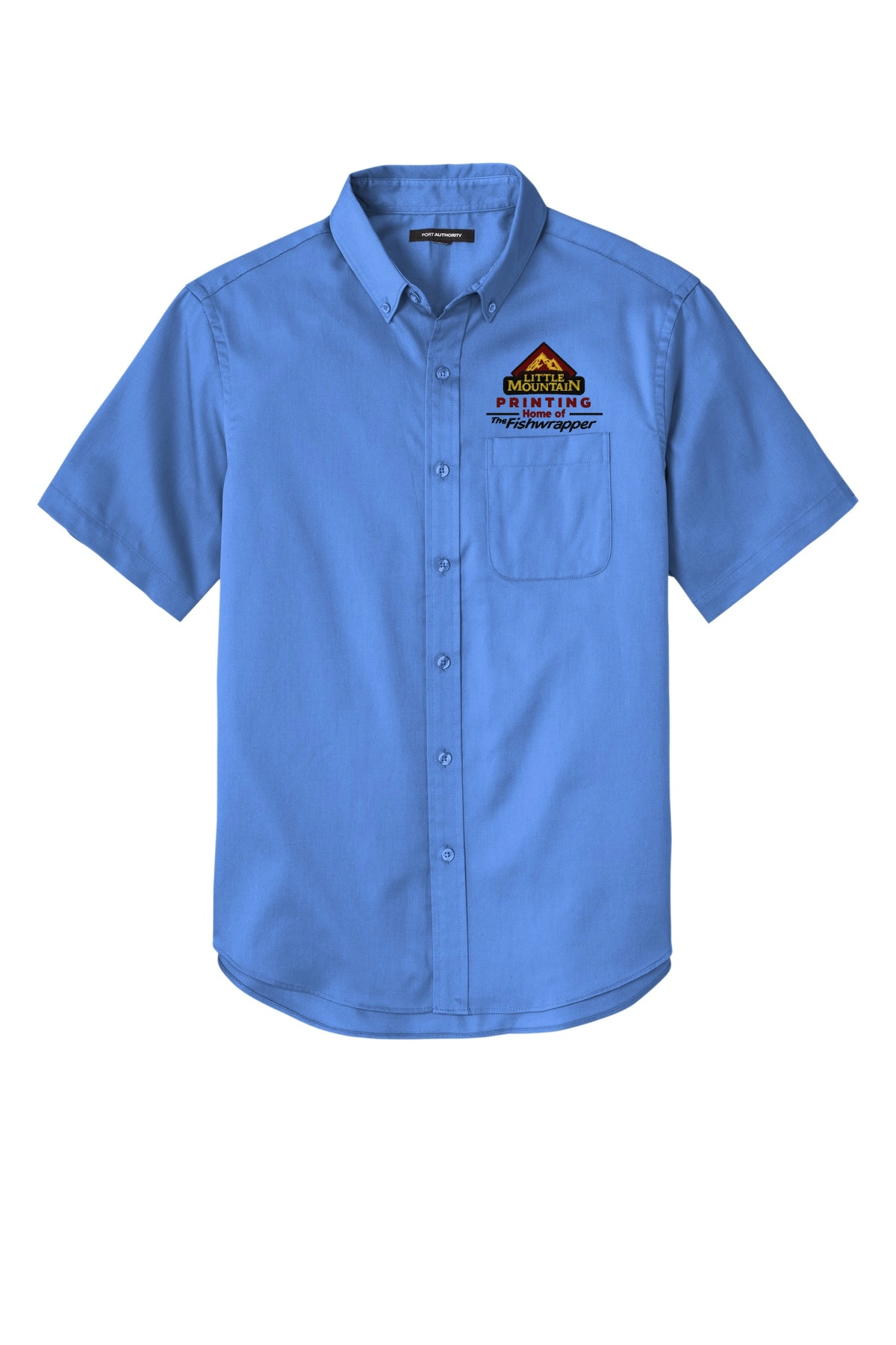 Variant Image for W809 - Port Authority® Short Sleeve SuperPro React™Twill Shirt - LMP - 3-Color Black - Website Little Mountain Printing