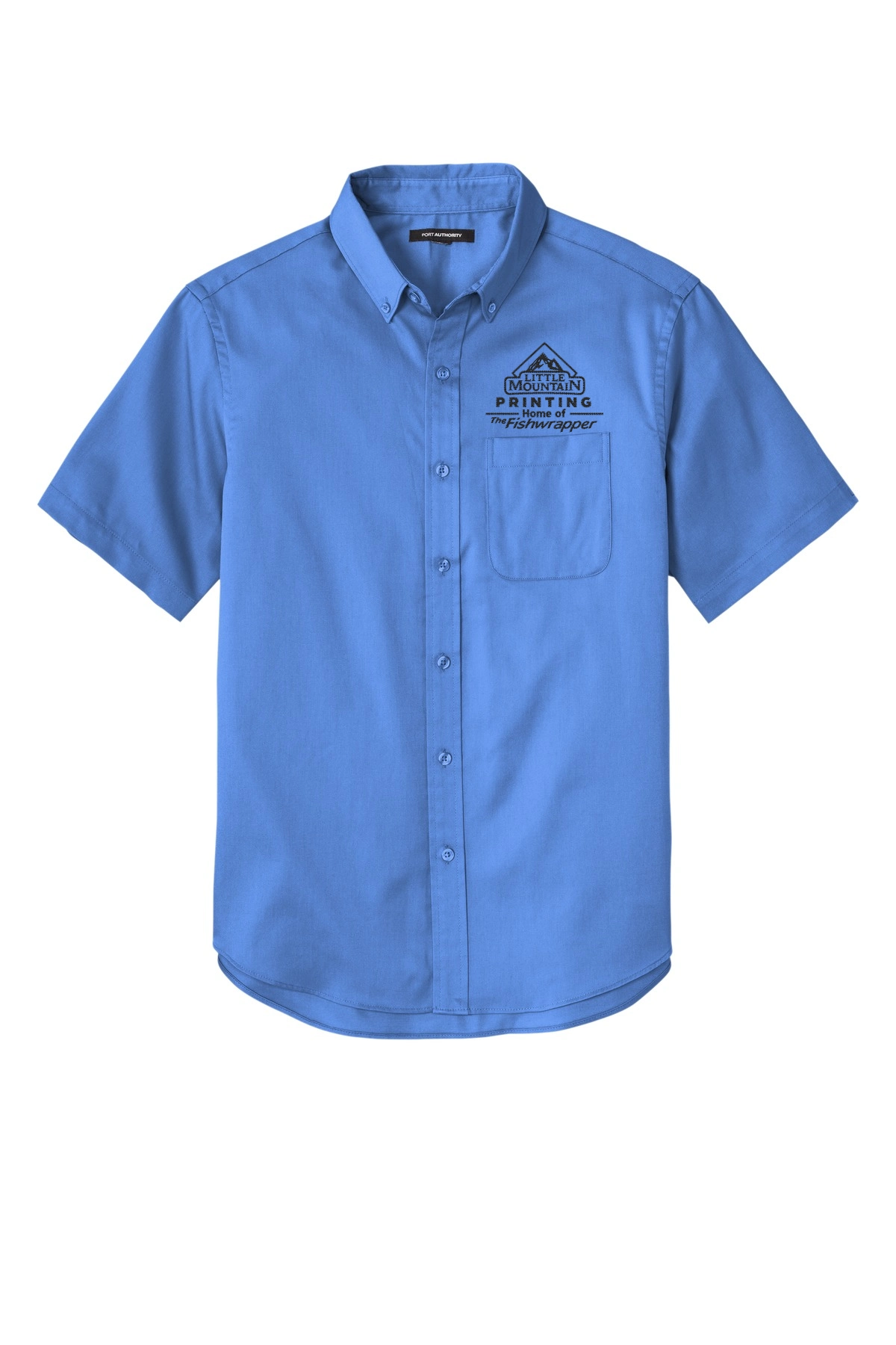 Variant Image for W809 - Port Authority® Short Sleeve SuperPro React™Twill Shirt - LMP - 1 Color - Black - Website Little Mountain Printing