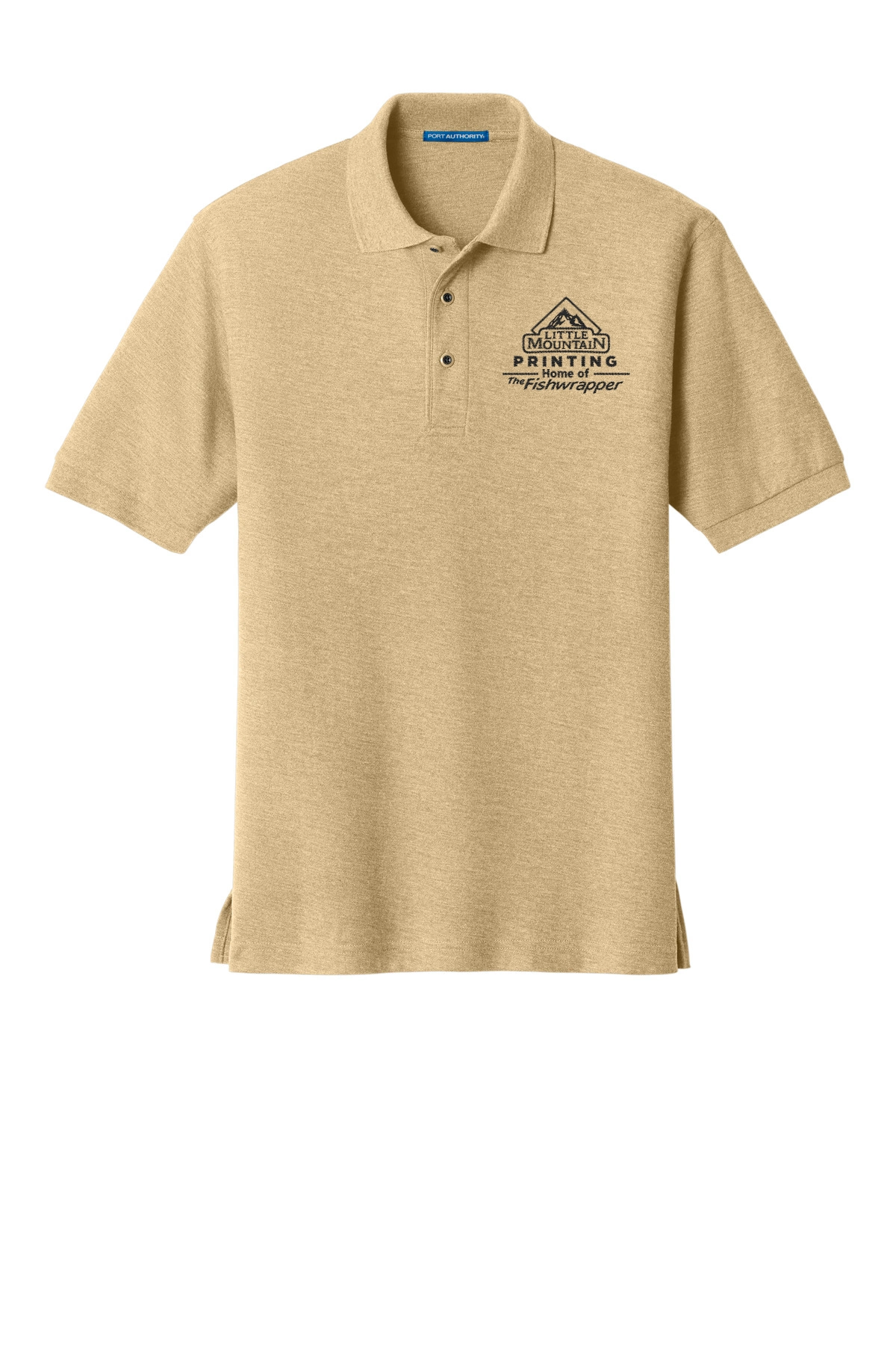 Variant Image for TLK500 - Port Authority® Tall Silk Touch™ Polo - LMP - 1 Color - Black - Website Little Mountain Printing