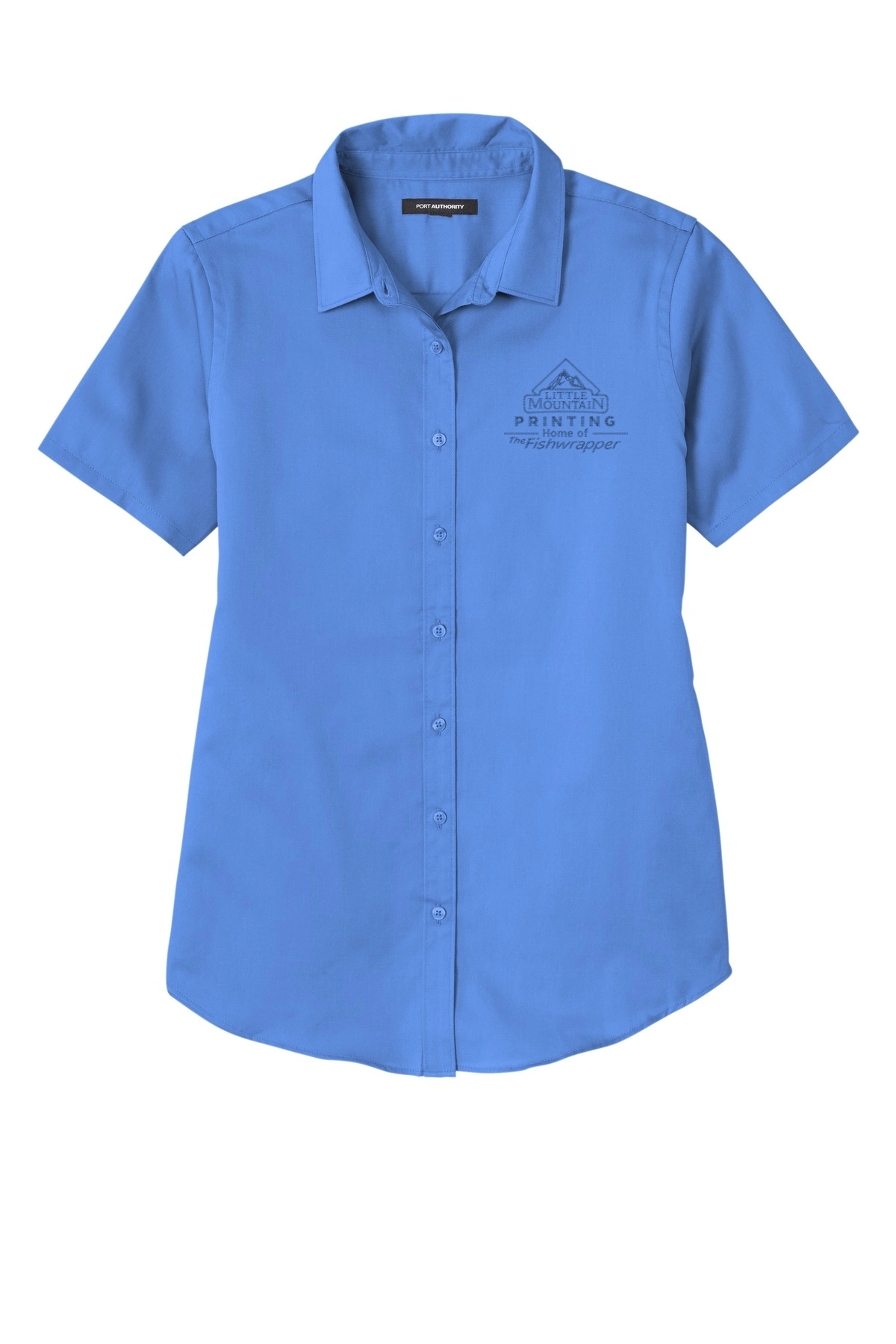Variant Image for LW809 - Port Authority® Women's Short Sleeve SuperPro React ™ Twill Shirt - LMP - 1 Color - Tone on Tone - Website Little Mountain Printing