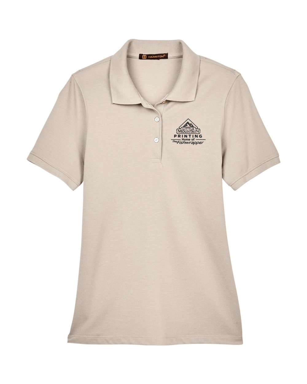 Variant Image for M265W - Harriton Women's Easy Blend Polo - LMP - 1 Color - Black - Website Little Mountain Printing