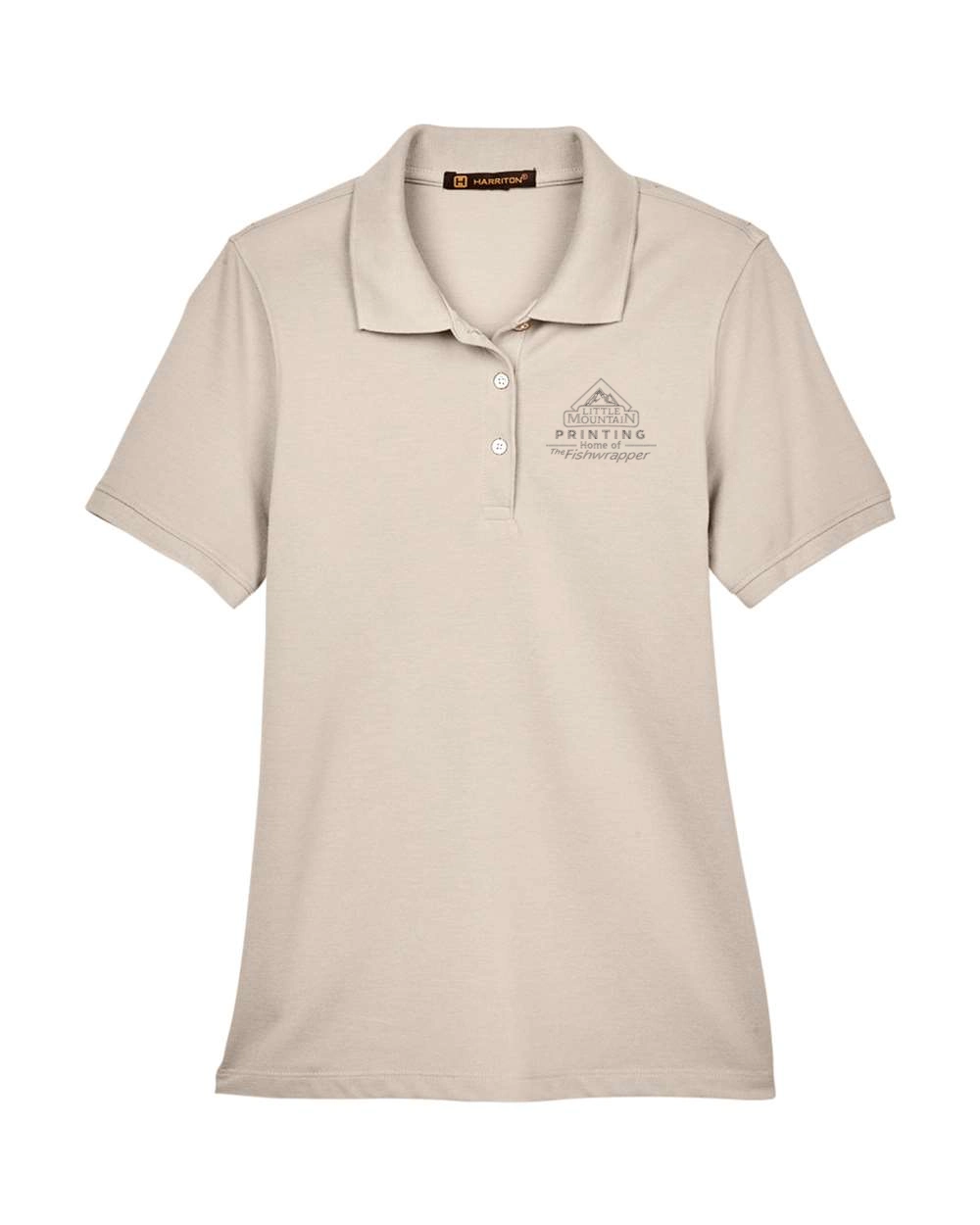 Variant Image for M265W - Harriton Women's Easy Blend Polo - LMP - 1 Color - Tone on Tone - Website Little Mountain Printing