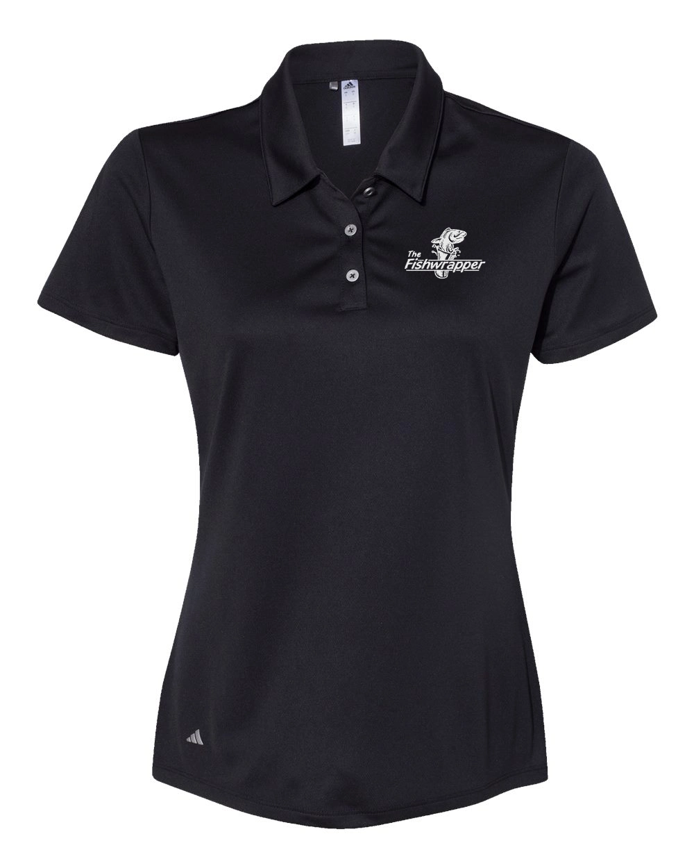 Variant Image for A231 - Adidas Women's Performance Polo - FW - 1 Color White - Website Little Mountain Printing