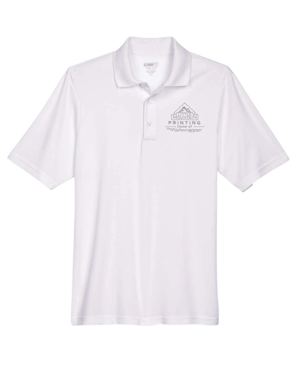 Variant Image for 88181 - Core 365 Men's Origin Performance Piqué Polo - LMP - 1 Color - Tone on Tone - Website Little Mountain Printing