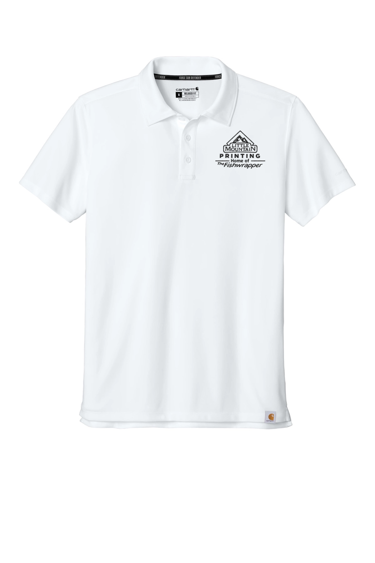 Variant Image for CT106899 - Carhartt Force® Sun Defender™ Polo - LMP - 1 Color - Black - Website Little Mountain Printing