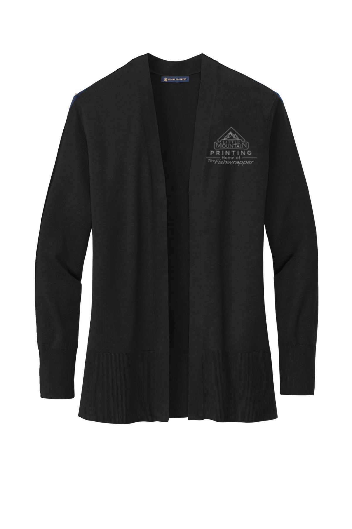 Variant Image for BB18403  - Brooks Brothers® Women’s Cotton Stretch Long Cardigan Sweater - LMP - 1 Color - Tone on Tone - Website Little Mountain Printing