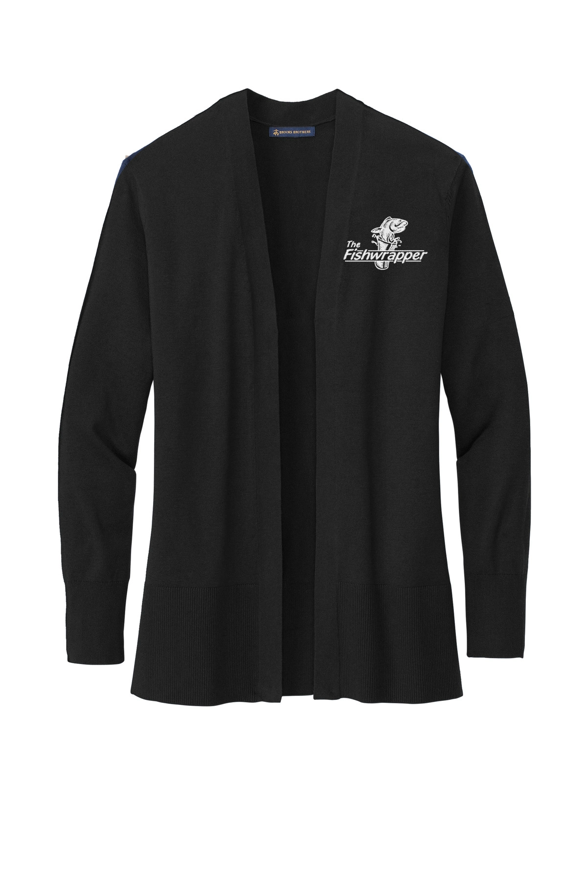 Variant Image for BB18403  - Brooks Brothers® Women’s Cotton Stretch Long Cardigan Sweater - FW - 1 Color White - Website Little Mountain Printing