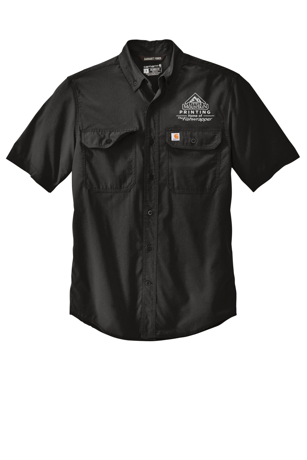 Variant Image for CT105292  - Carhartt Force® Solid Short Sleeve Shirt - LMP - 1 Color - White - Website Little Mountain Printing