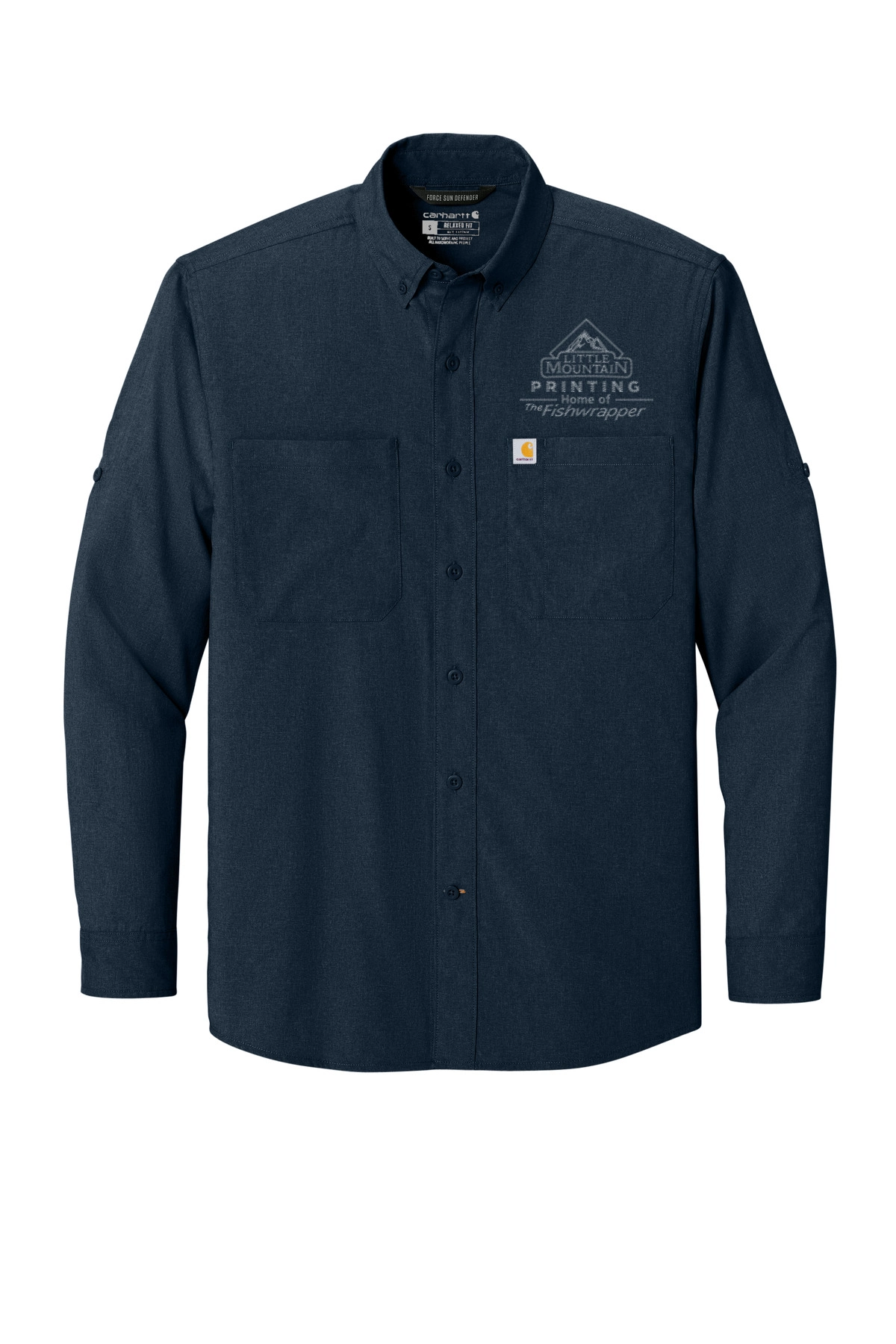 Variant Image for CT107106 - Carhartt Force® Sun Defender™ Long Sleeve Shirt - LMP - 1 Color - Tone on Tone - Website Little Mountain Printing