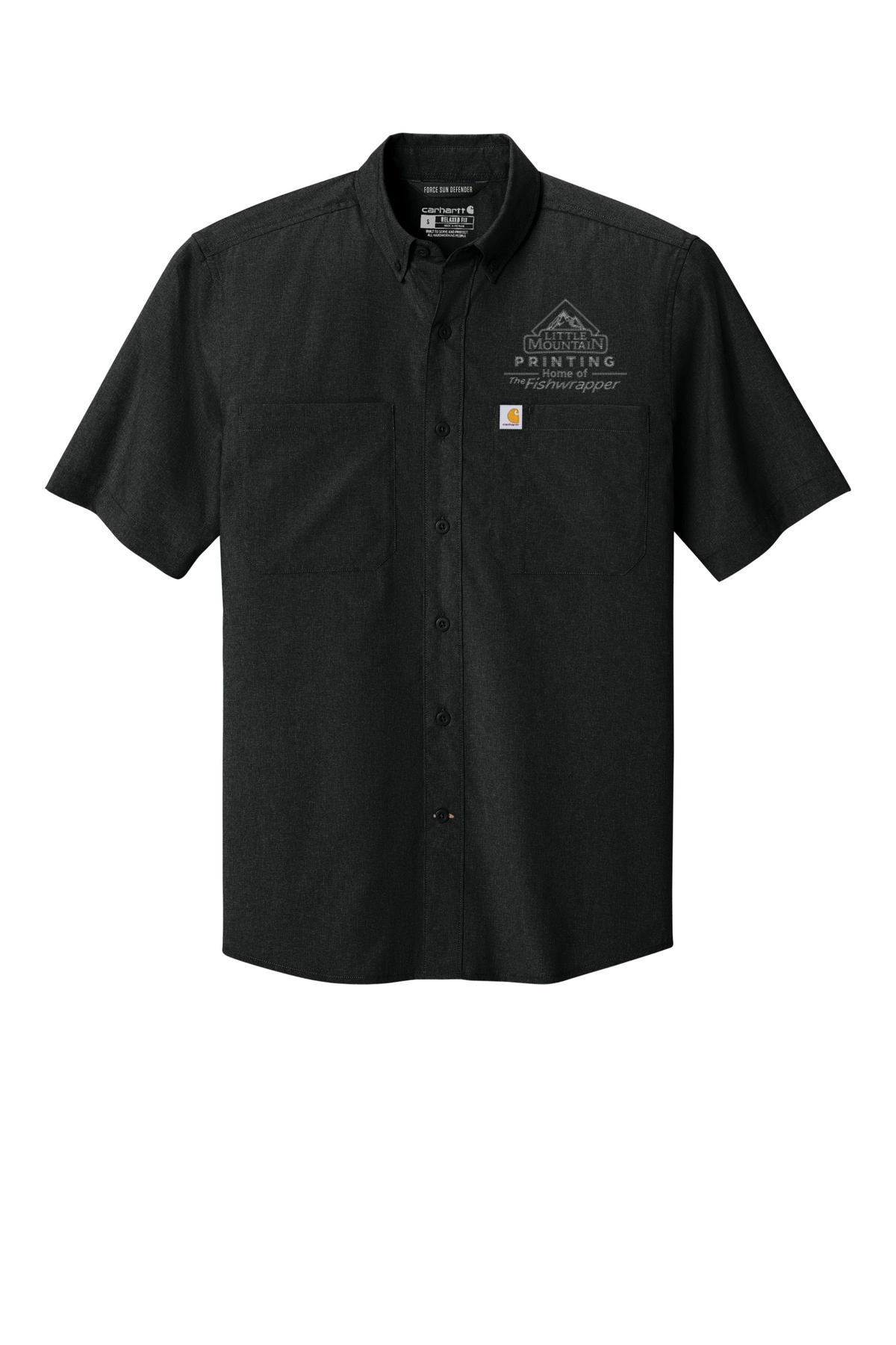 Variant Image for CT107107 - Carhartt Force® Sun Defender™ Short Sleeve Shirt - LMP - 1 Color - Tone on Tone - Website Little Mountain Printing