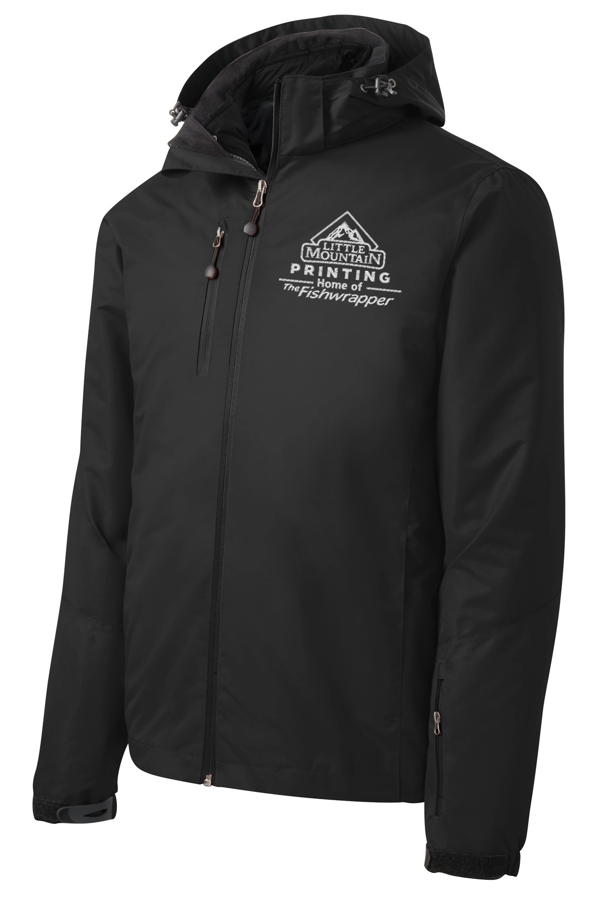 Variant Image for J332 - Port Authority® Vortex Waterproof 3-in-1 Jacket. - LMP - 1 Color - White - Website Little Mountain Printing