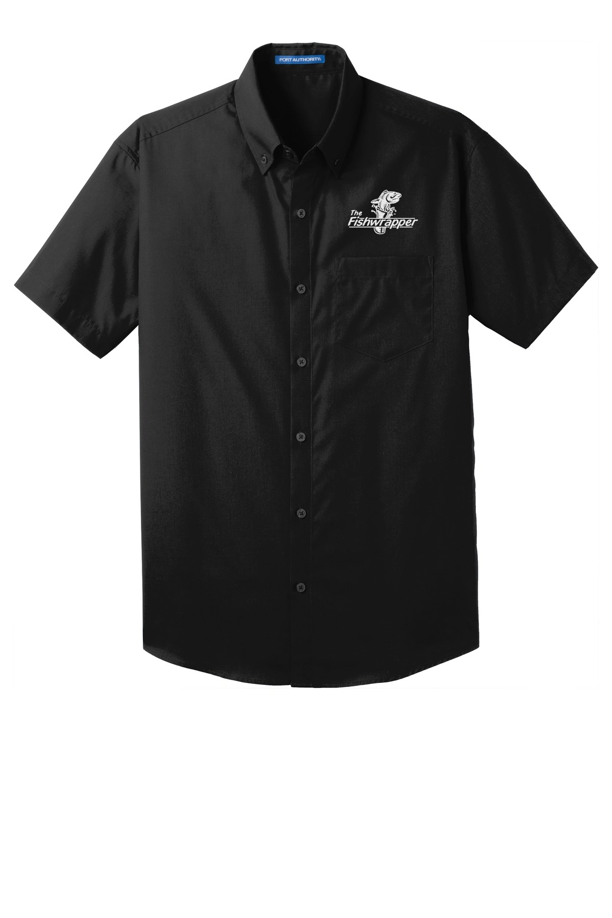 Variant Image for W101 - Port Authority® Short Sleeve Carefree Poplin Shirt - FW - 1 Color White - Website Little Mountain Printing