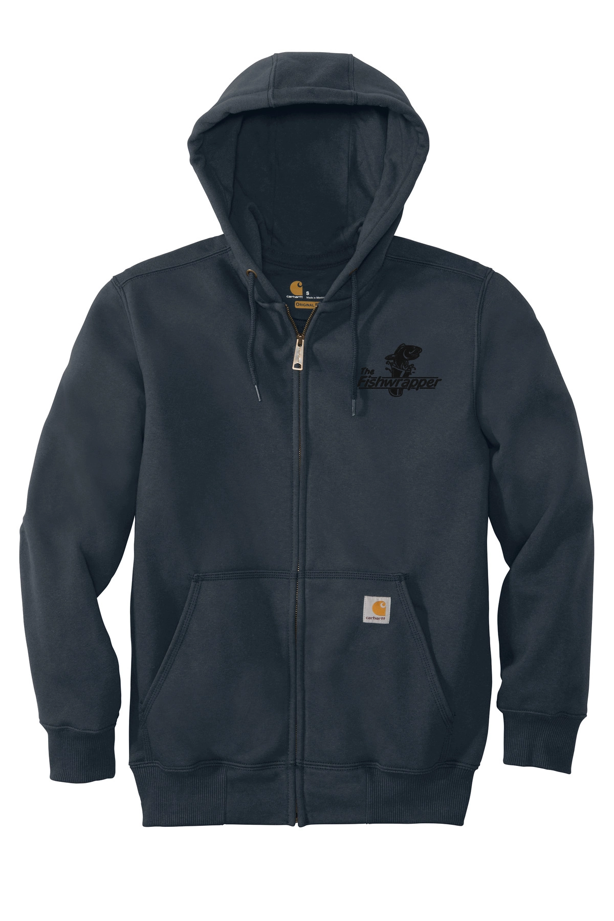Variant Image for CT100614 - Carhartt® Rain Defender® Paxton Heavyweight Hooded Zip-Front Sweatshirt - FW - 1 Color Black - Website Little Mountain Printing