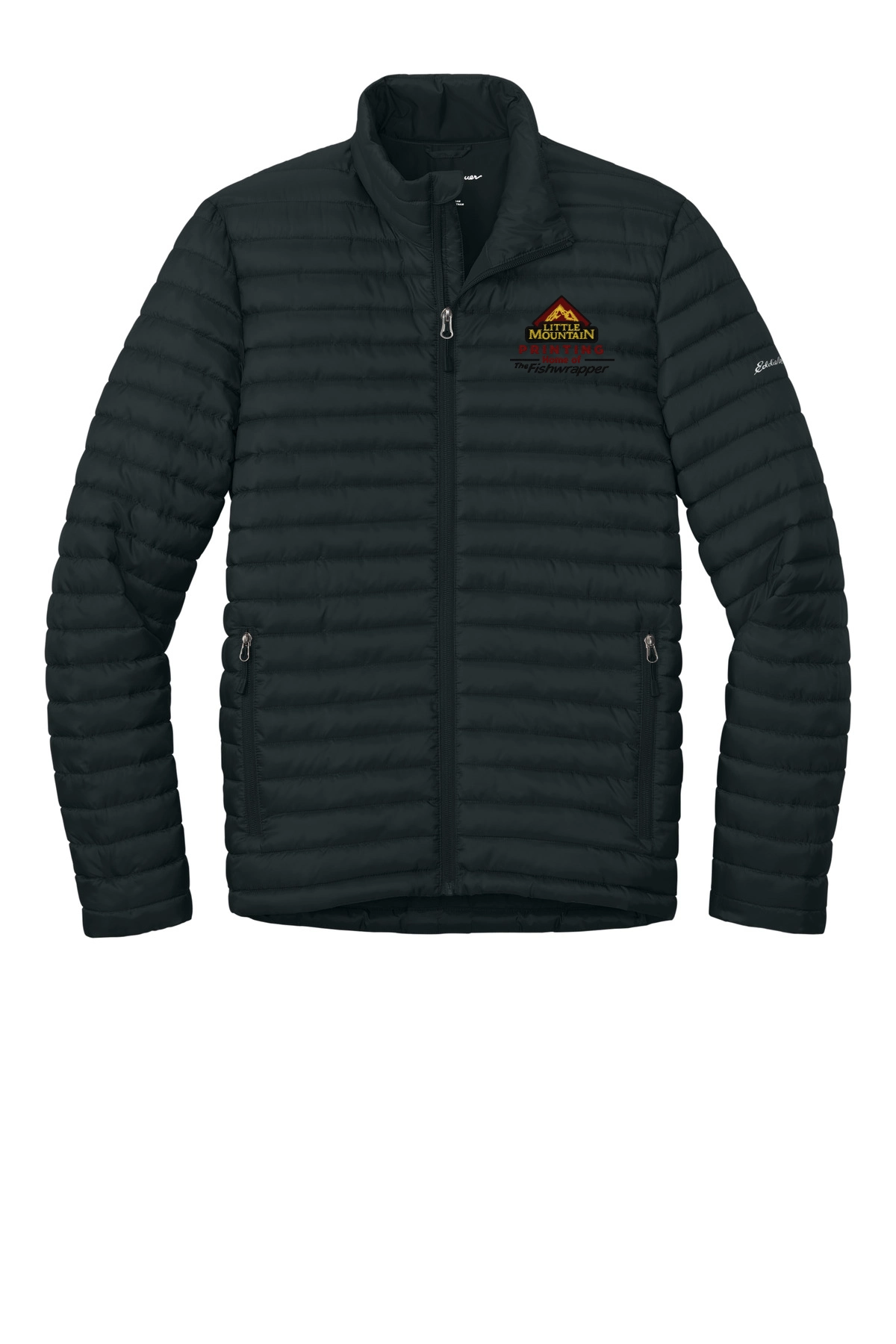 Variant Image for EB514 - Eddie Bauer® Packable Quilted Full-Zip - LMP - 3-Color Black - Website Little Mountain Printing