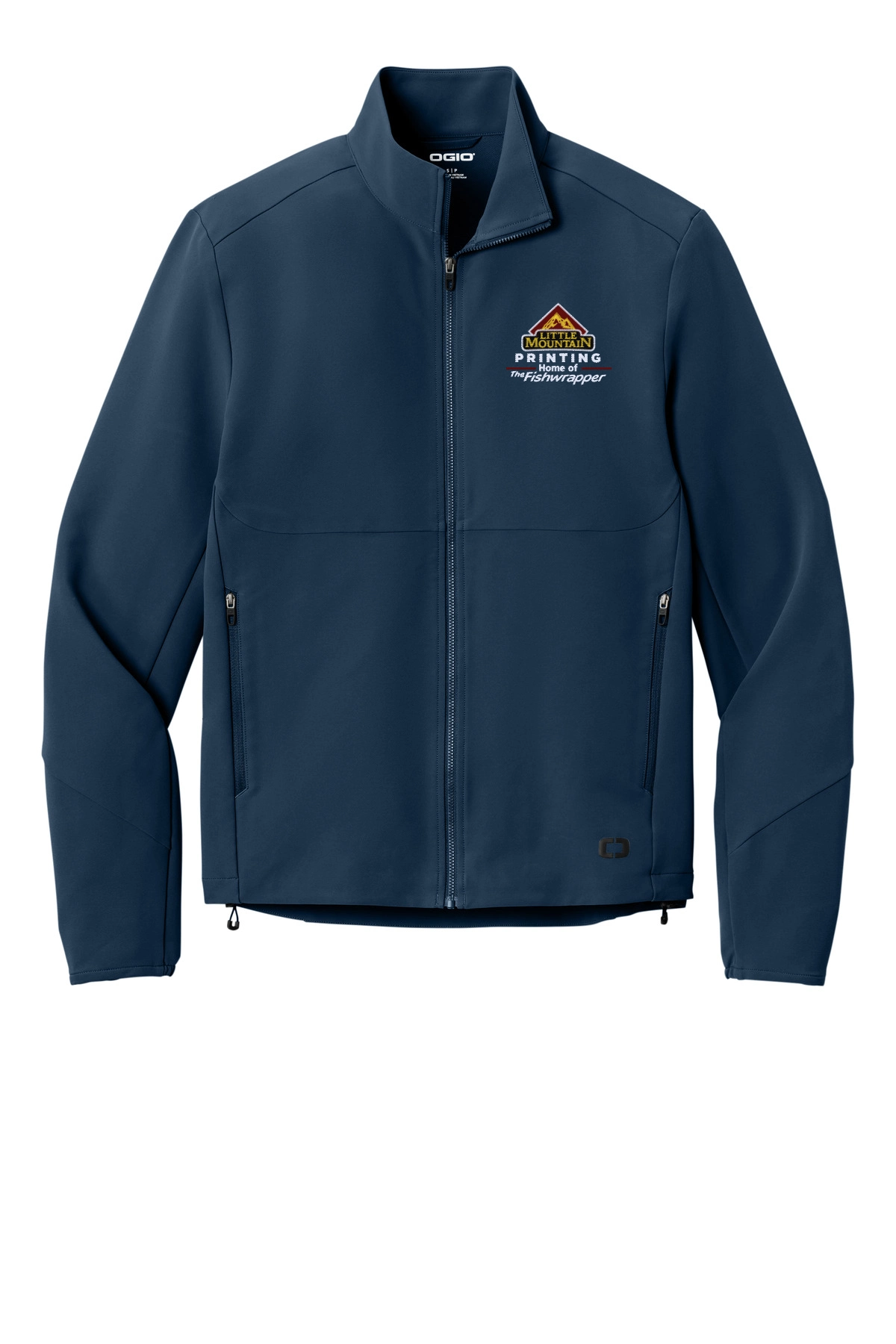 Variant Image for OG740 - OGIO® Kinetic Soft Shell - LMP - 3-Color White - Website Little Mountain Printing