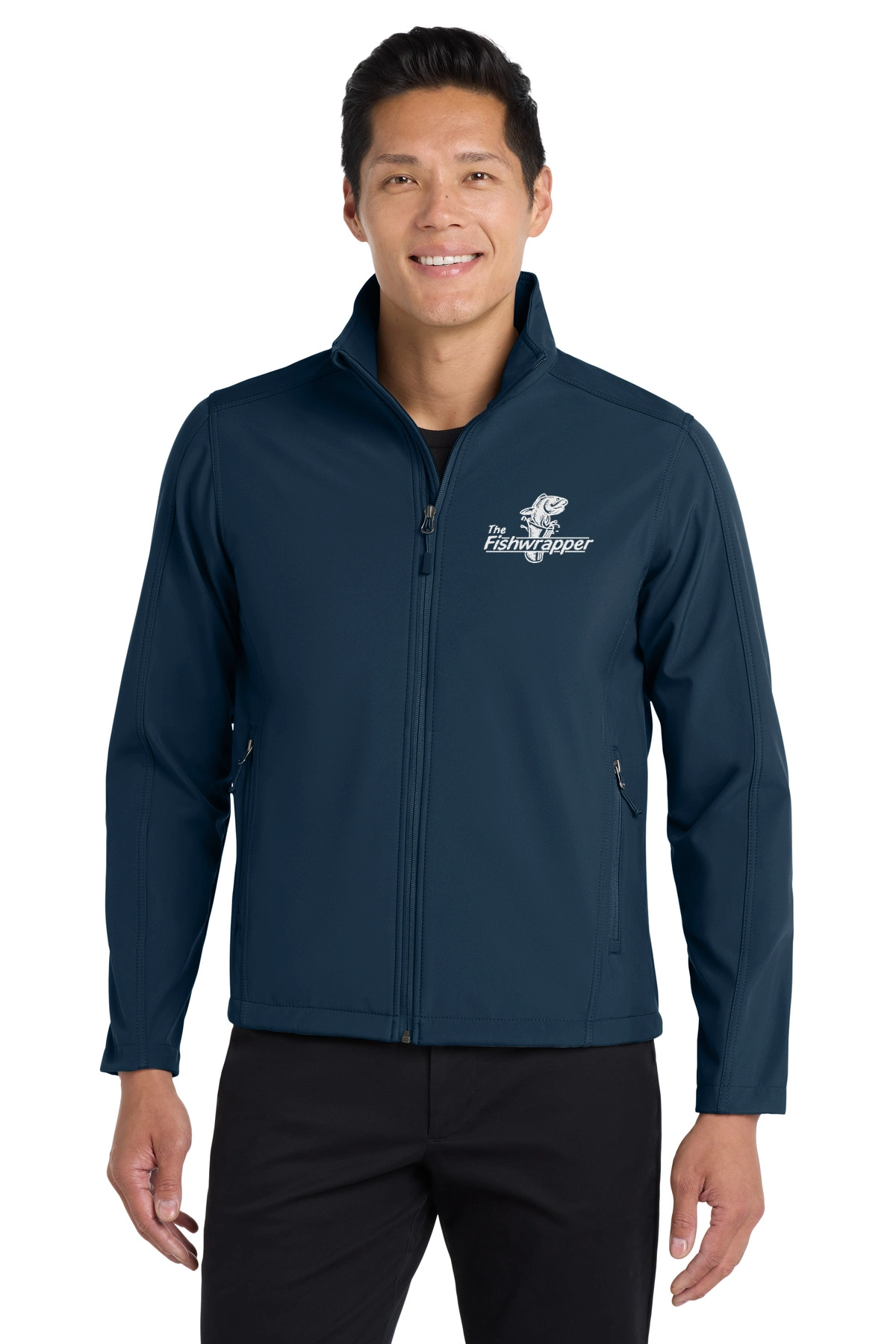 Variant Image for TLJ317 - Port Authority® Tall Core Soft Shell Jacket - FW - 1 Color White - Website Little Mountain Printing