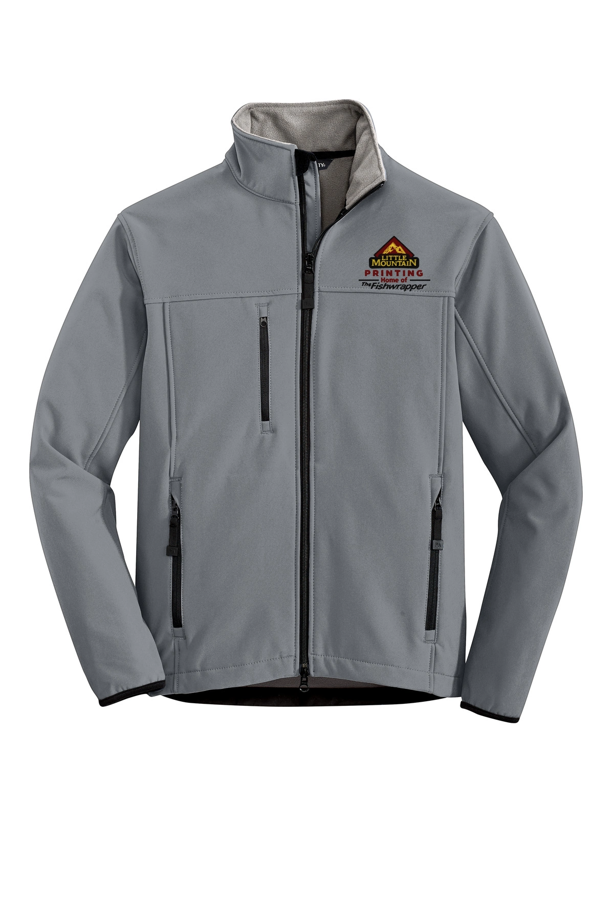 Variant Image for TLJ790 - Port Authority® Tall Glacier® Soft Shell Jacket - LMP - 3-Color Black - Website Little Mountain Printing