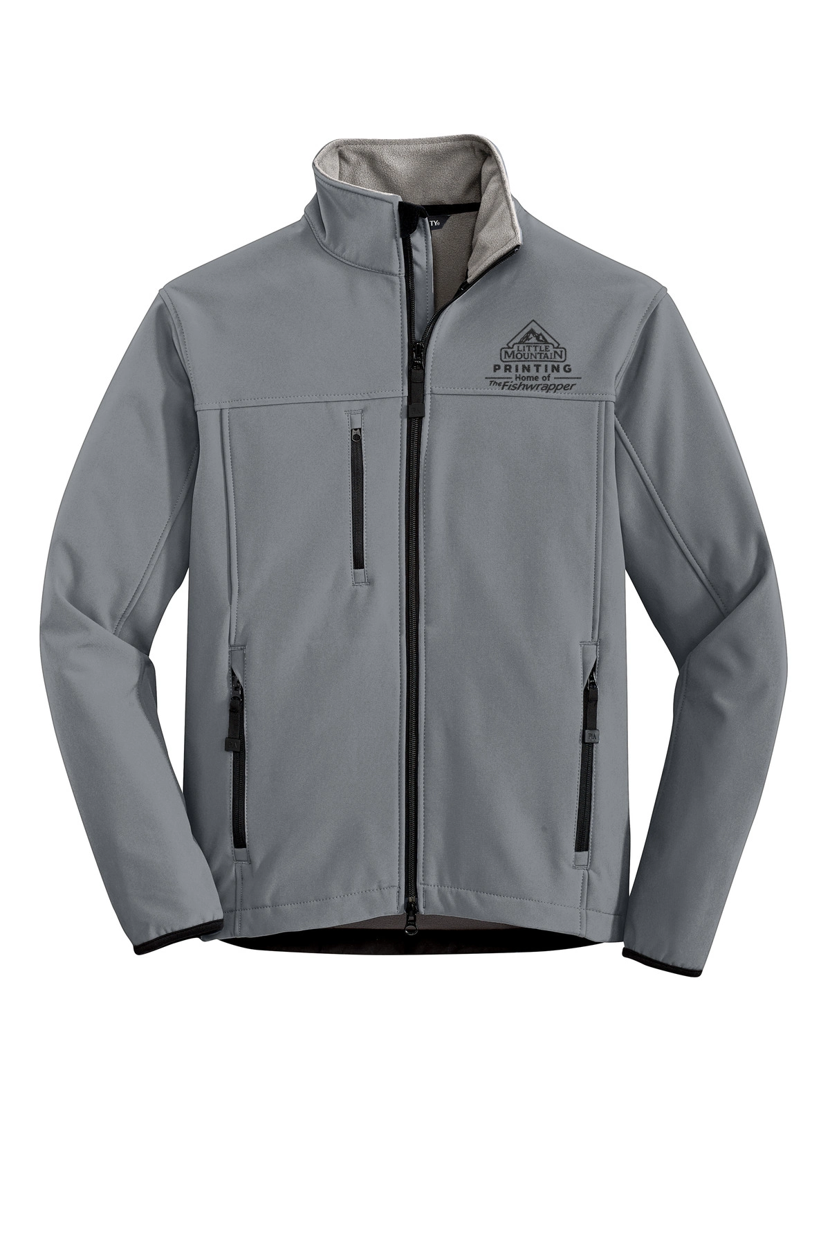 Variant Image for TLJ790 - Port Authority® Tall Glacier® Soft Shell Jacket - LMP - 1 Color - Black - Website Little Mountain Printing