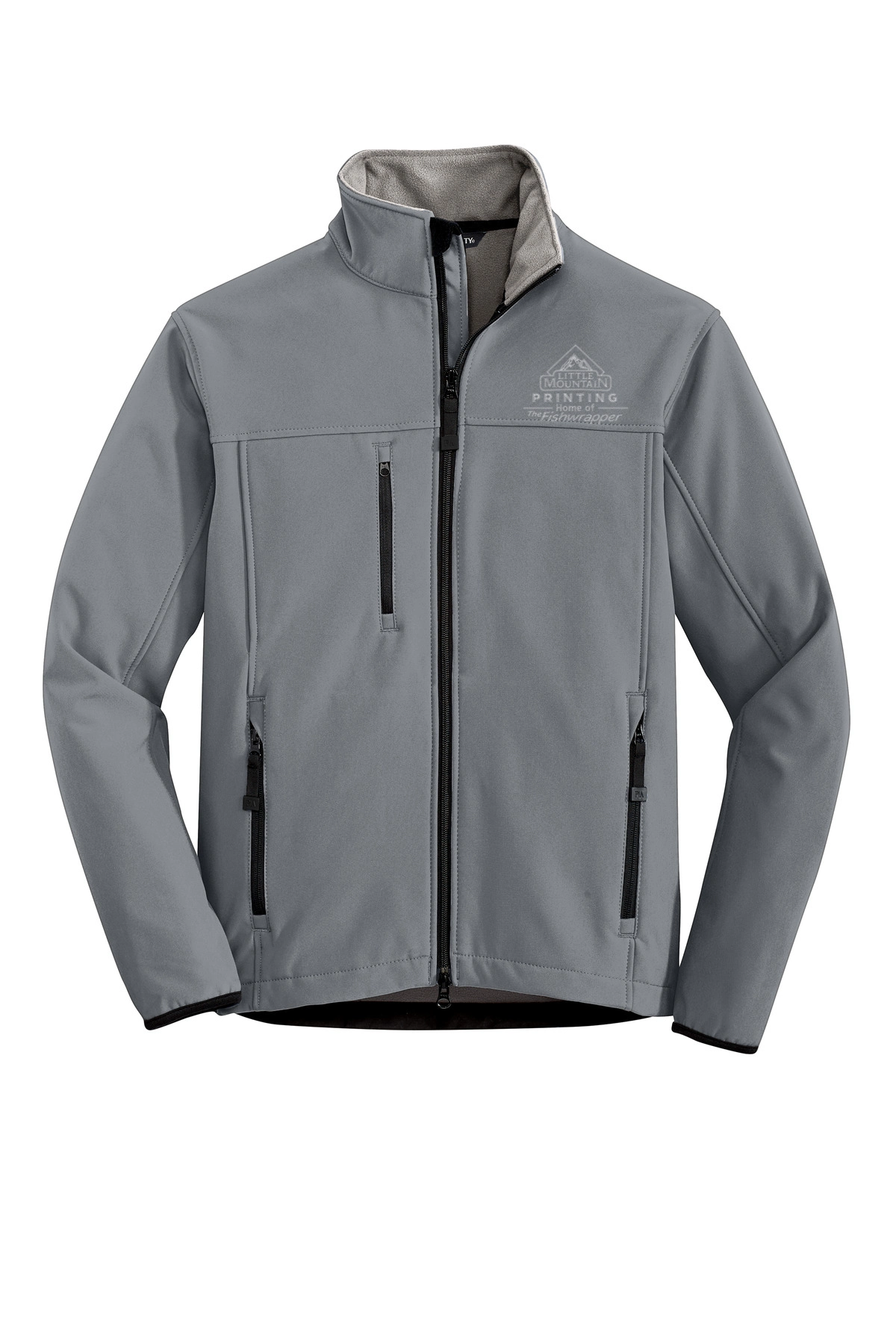 Variant Image for TLJ790 - Port Authority® Tall Glacier® Soft Shell Jacket - LMP - 1 Color - Tone on Tone - Website Little Mountain Printing