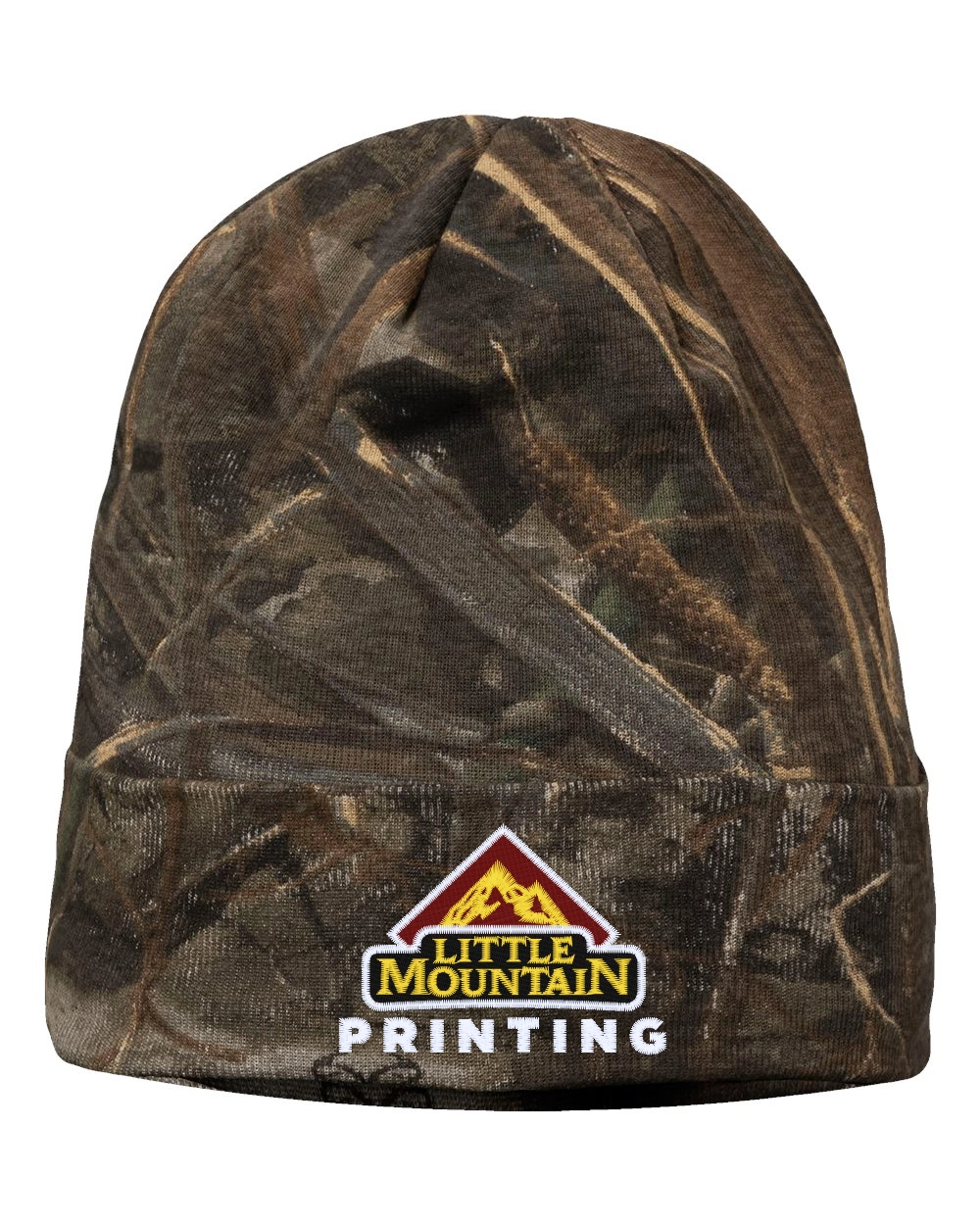 Variant Image for LCB12 - Kati 12" Licensed Camo Cuffed Beanie - LMP Only - 3 Color White - Website Little Mountain Printing