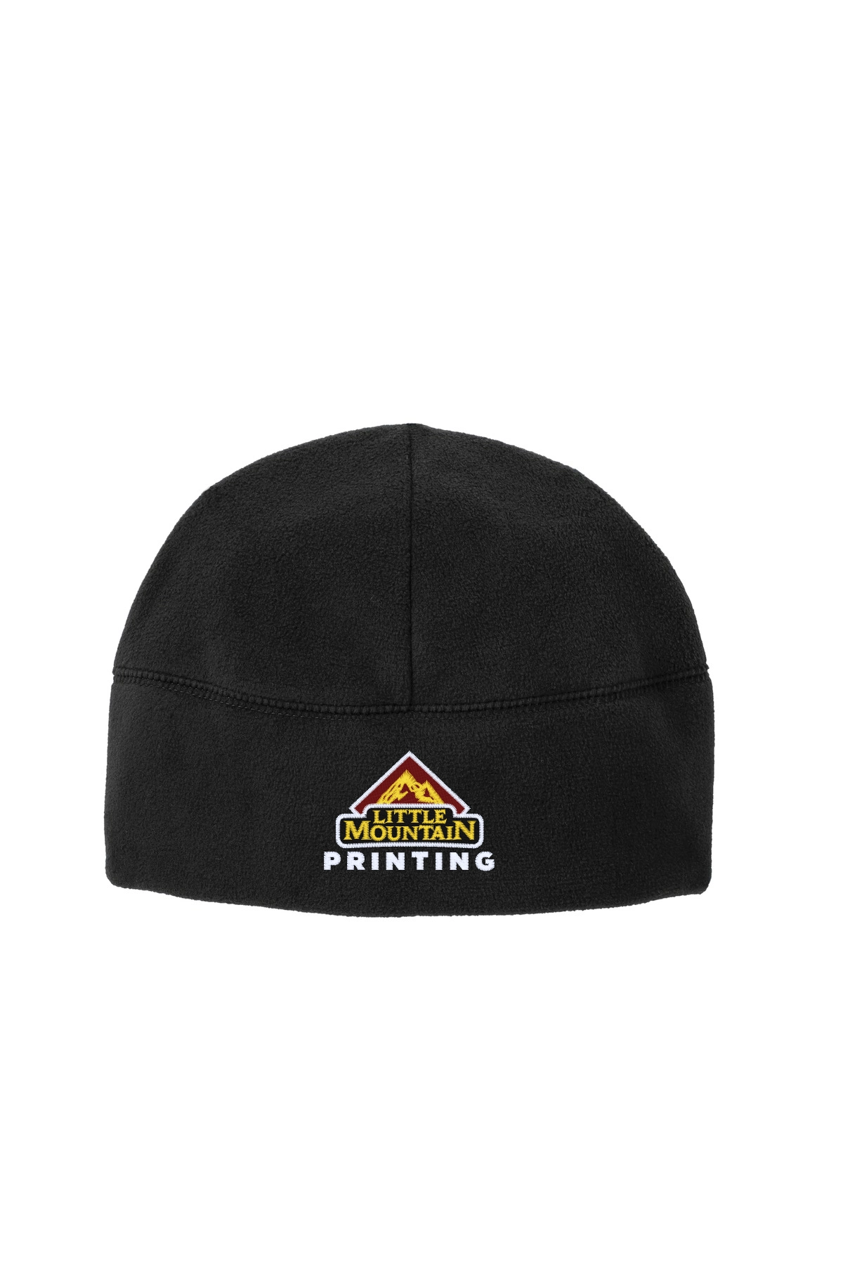 Variant Image for C918 - Port Authority® Fleece Beanie - LMP Only - 3 Color White - Website Little Mountain Printing