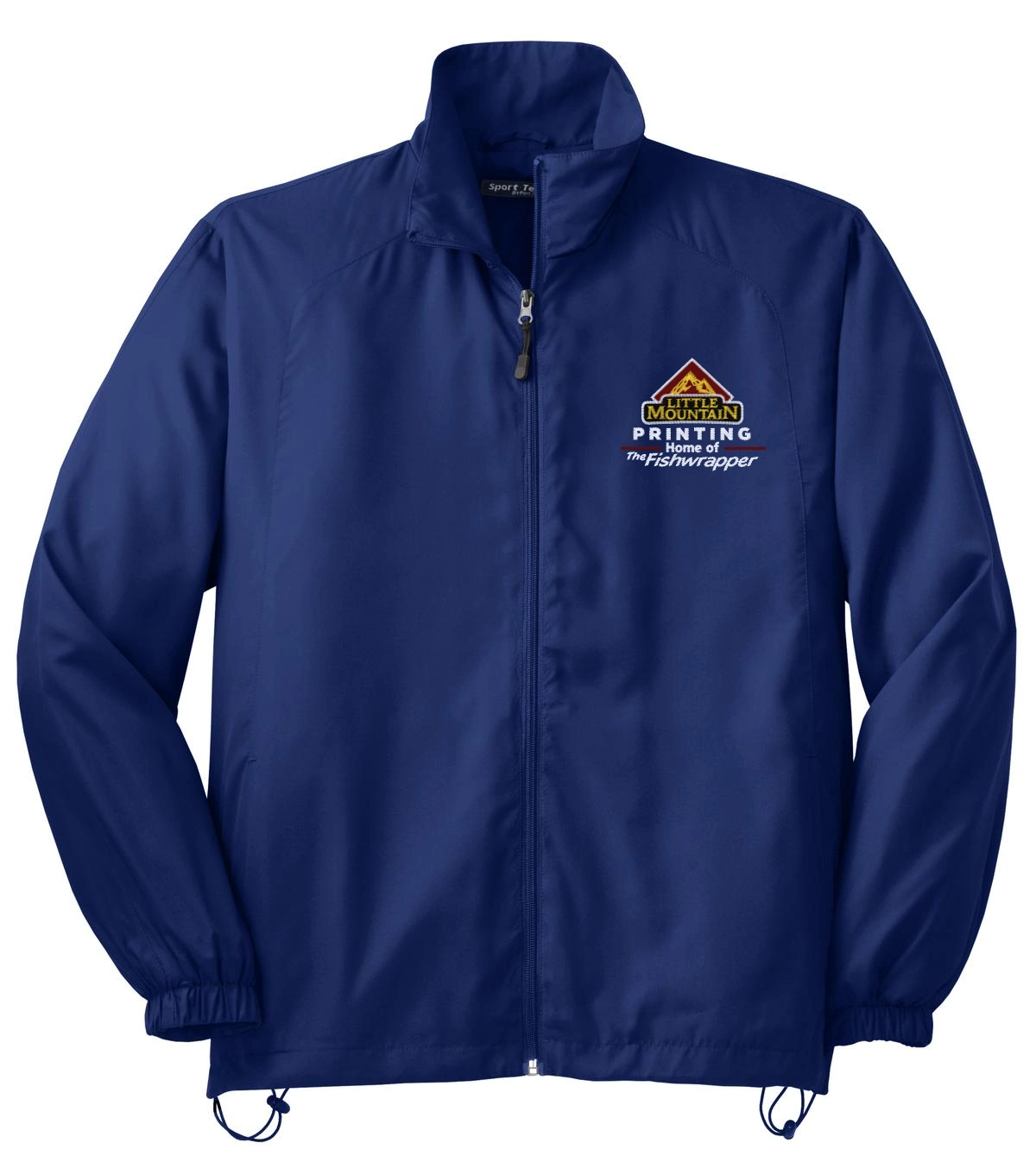 Variant Image for JST70 - Sport-Tek® Full-Zip Wind Jacket. - LMP - 3 Color - Maroon,White,Gold - Website Little Mountain Printing