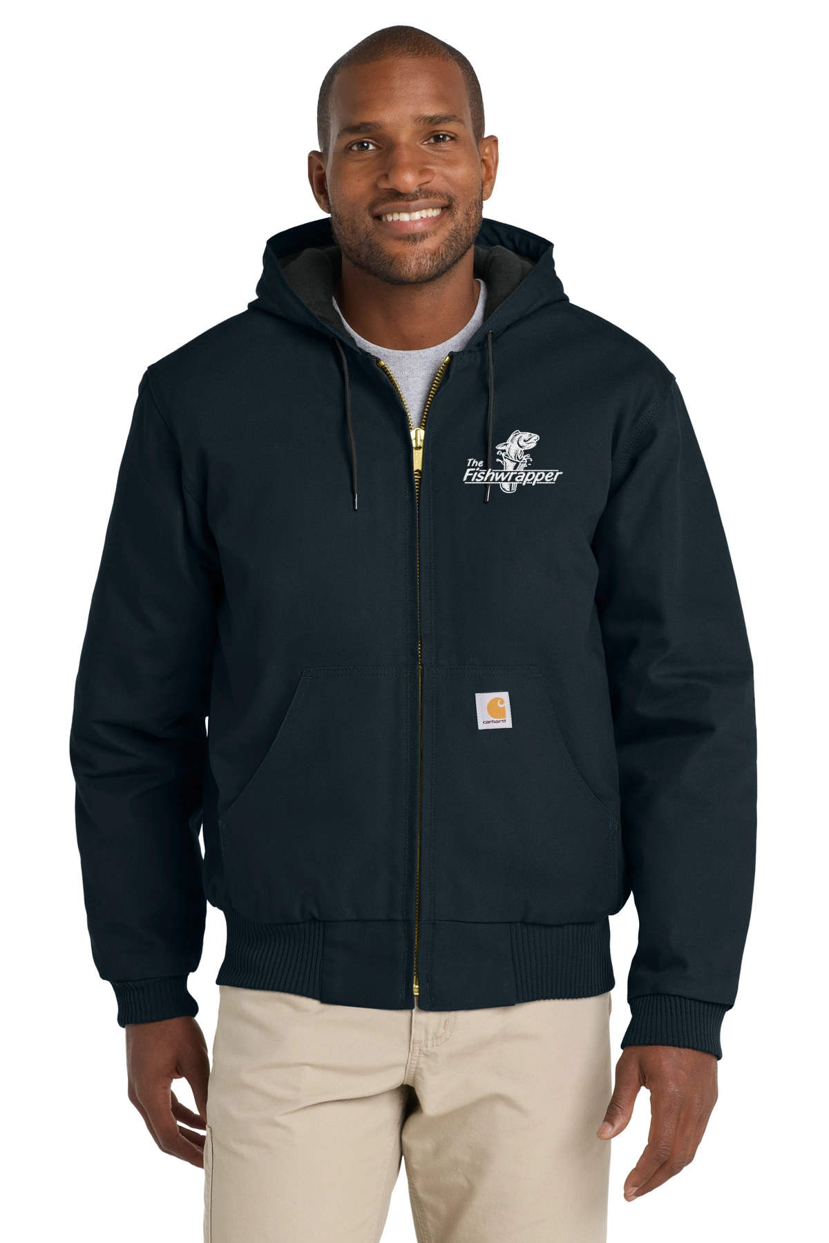 Variant Image for CT106677 - Carhartt® Quilted-Flannel-Lined Duck Active Jac - FW - 1 Color White - Website Little Mountain Printing