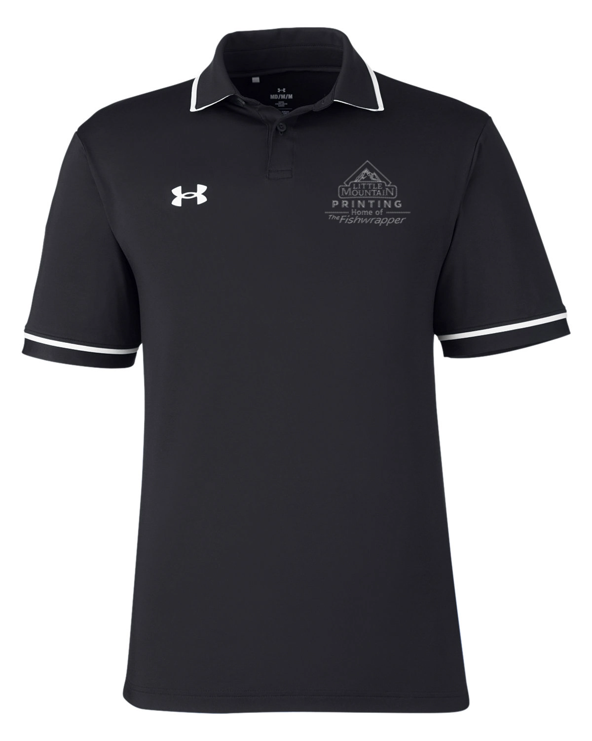 Variant Image for 1376904 - Men's Tipped Teams Performance Polo - LMP - 1 Color - Two Tone - Website Little Mountain Printing