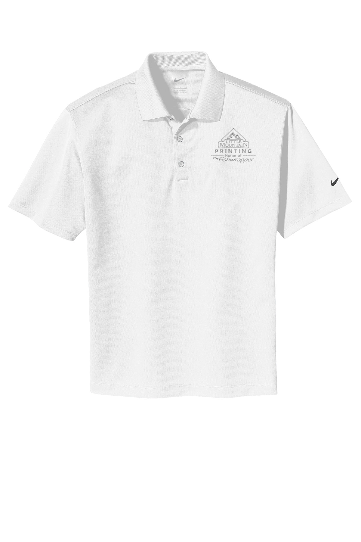 Variant Image for 203690 - Nike Tech Basic Dri-FIT Polo. - LMP - 1 Color - Two Tone - Website Little Mountain Printing