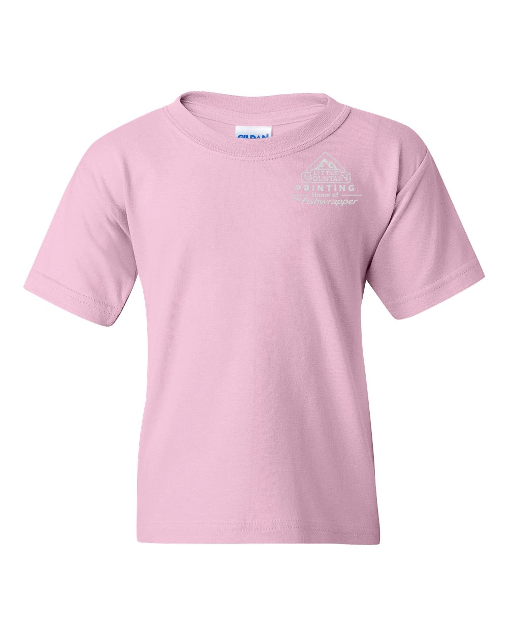Variant Image for 5000B - Gildan Heavy Cotton™ Youth T-Shirt - LMP - 1 Color - White - Website Little Mountain Printing