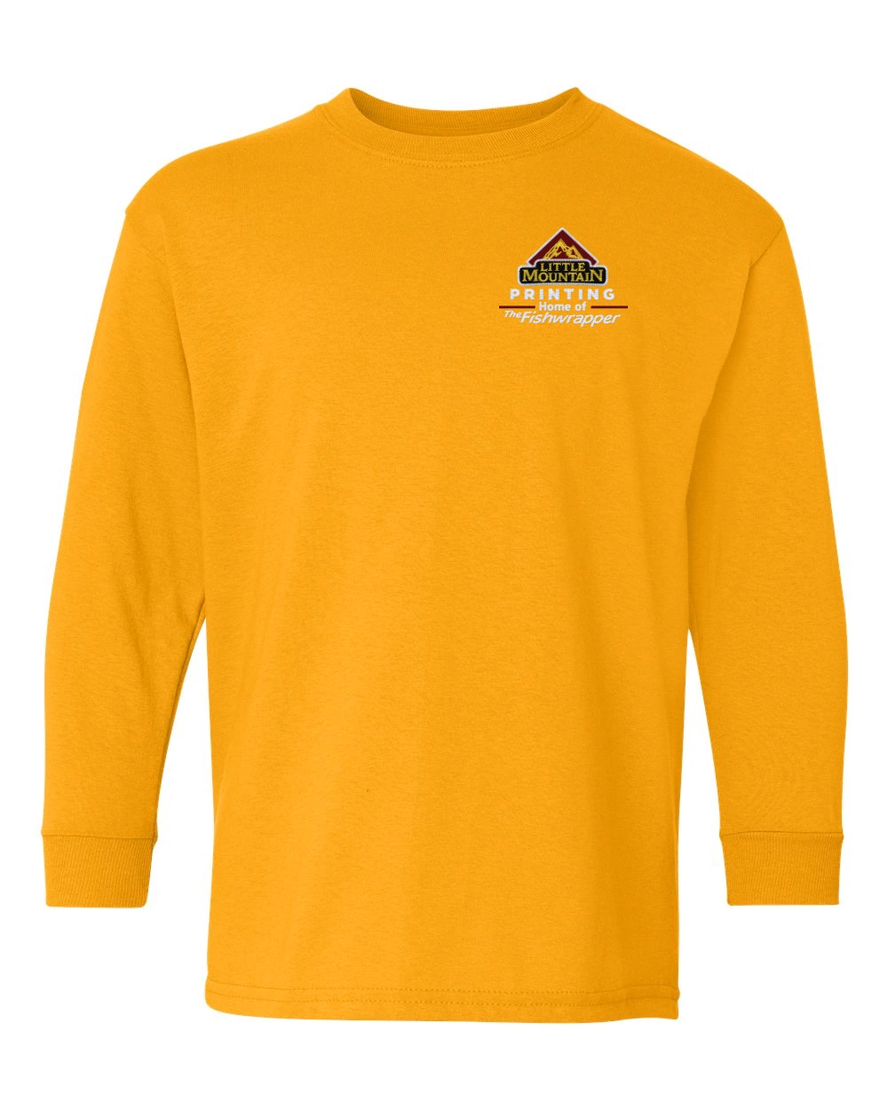 Variant Image for 5400B- Gildan Heavy Cotton™ Youth Long Sleeve T-Shirt - LMP - 3 Color - Maroon,White,Gold - Website Little Mountain Printing