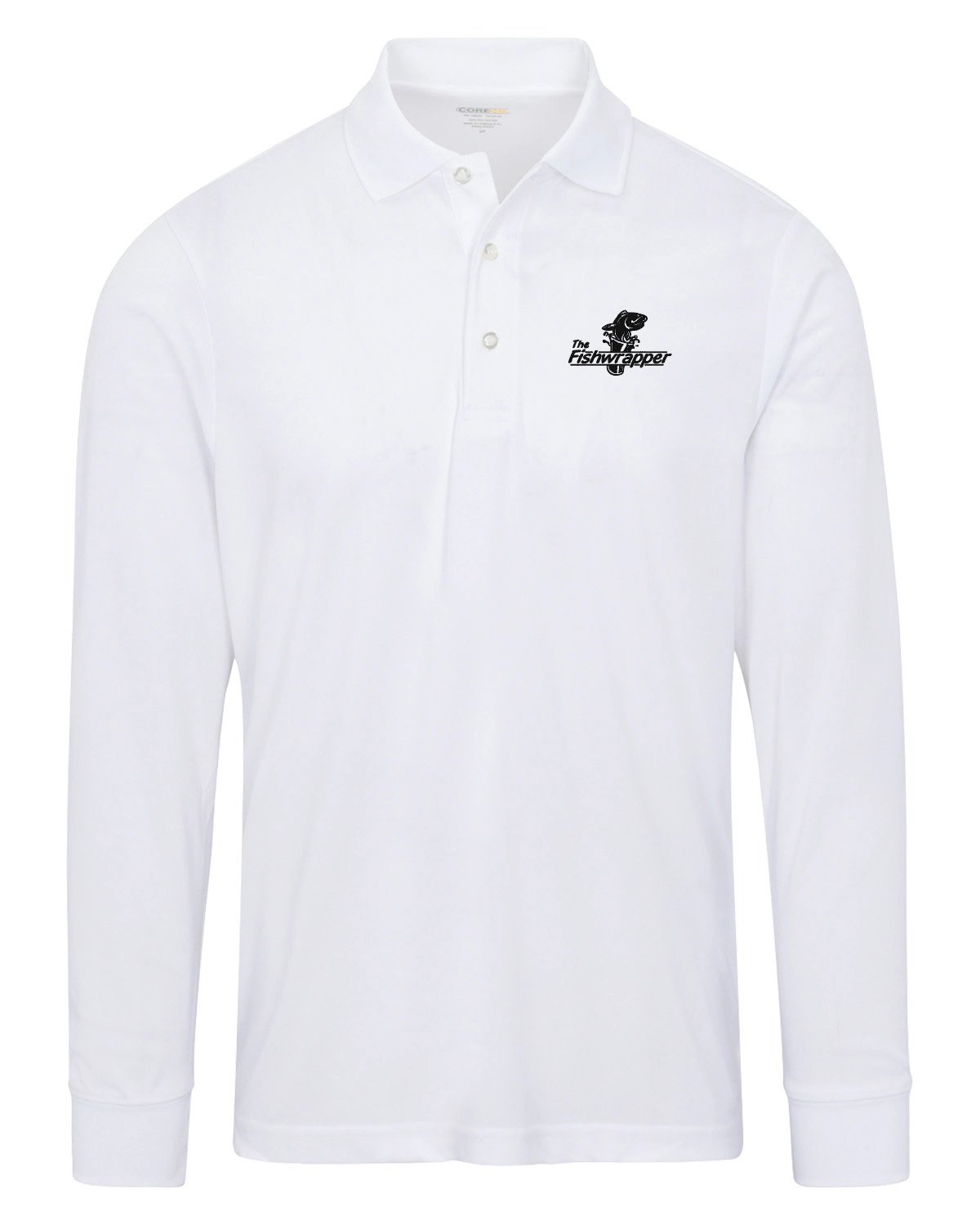 Variant Image for 88192 - CORE365 Men's Pinnacle Performance Long-Sleeve Piqué Polo - FW - 1 Color Black - Website Little Mountain Printing