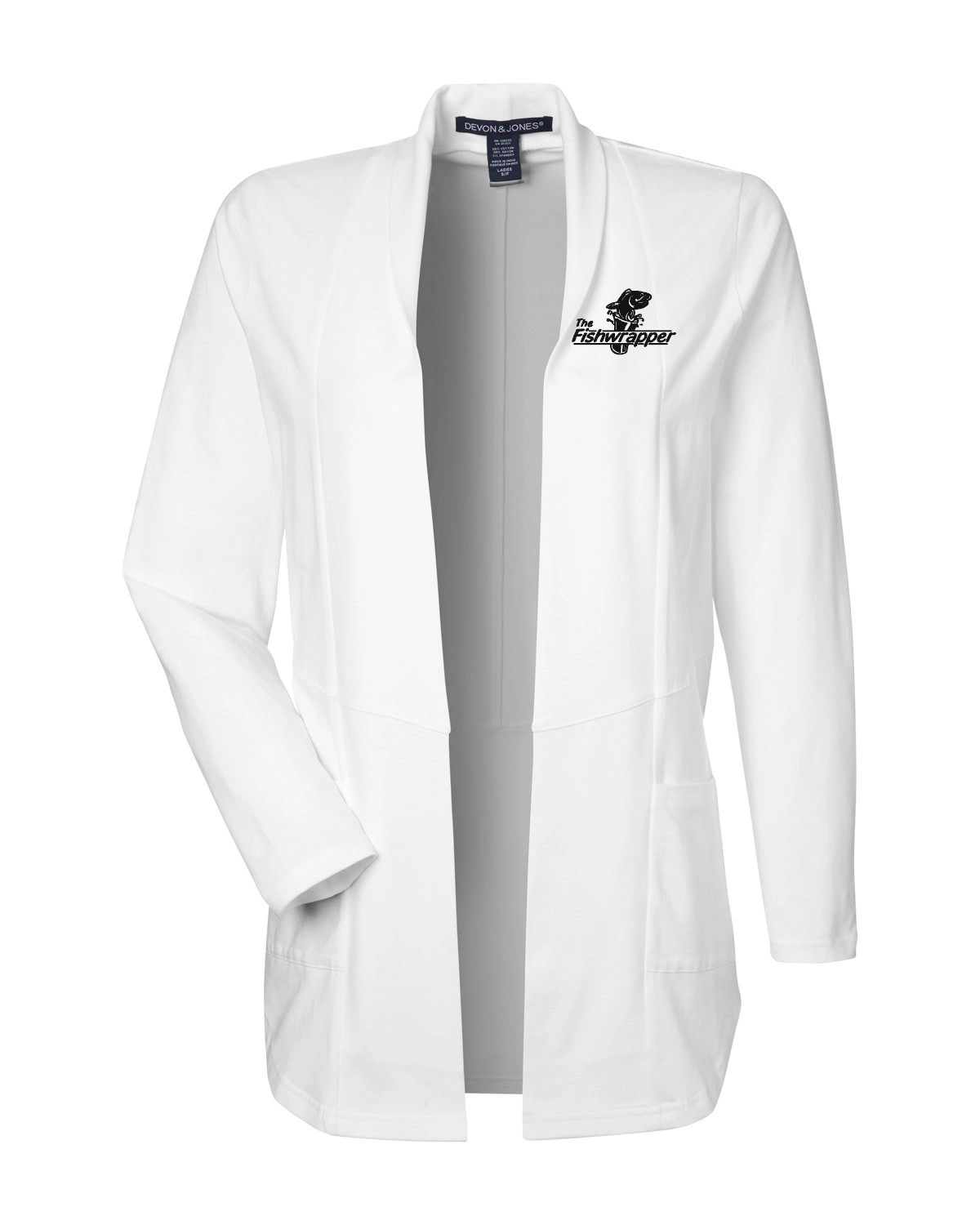 Variant Image for DP125W  - Devon & Jones Ladies' Raleigh Stretch Cardigan - FW - 1 Color Black - Website Little Mountain Printing