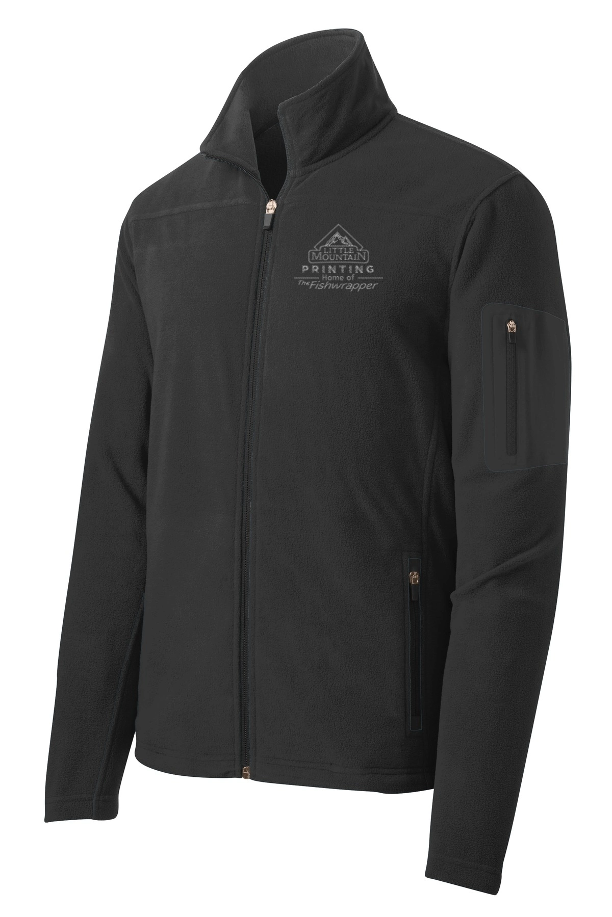 Variant Image for F233 - Port Authority® Summit Fleece Full-Zip Jacket. - LMP - 1 Color - Two Tone - Website Little Mountain Printing