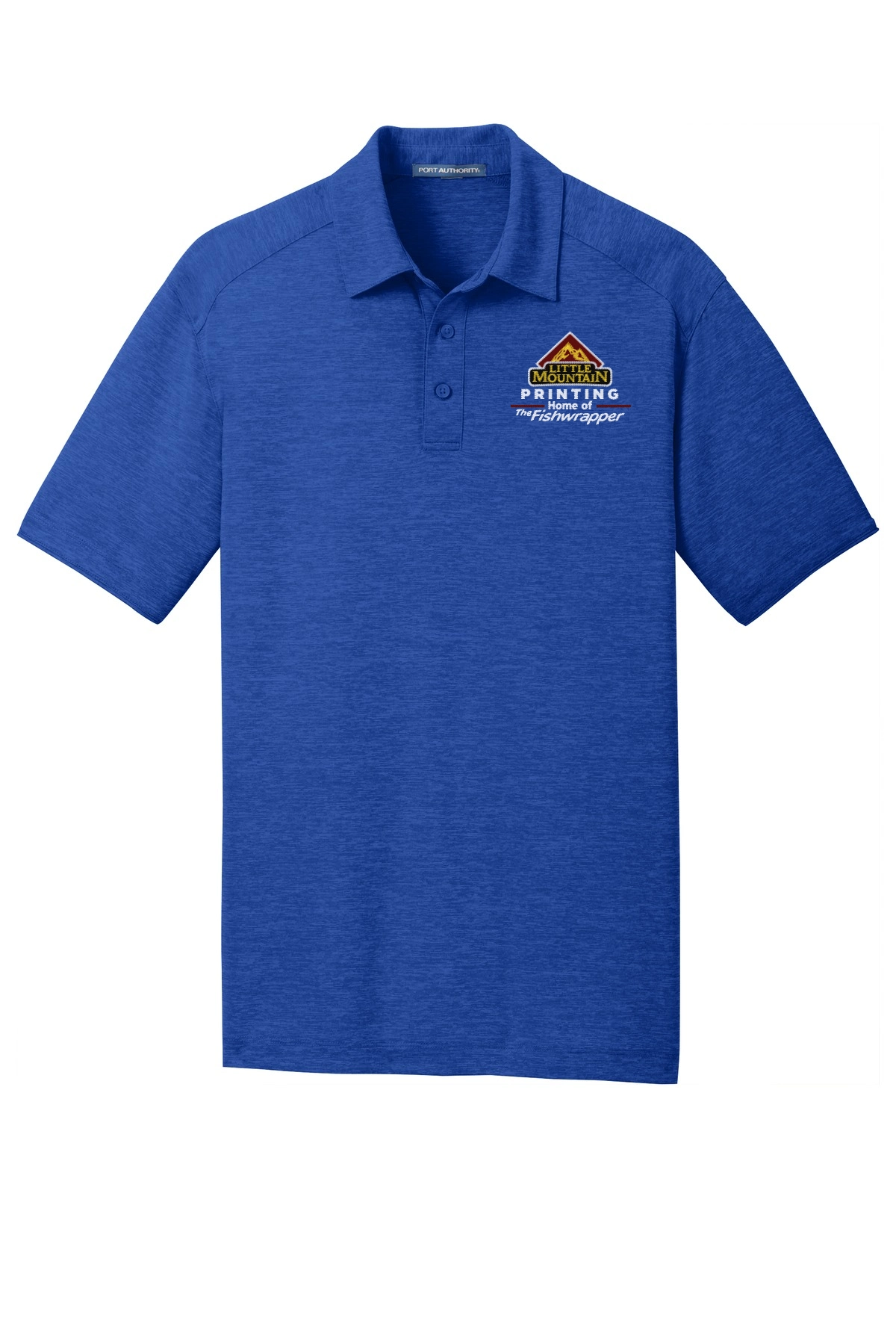 Variant Image for K574 - Port Authority® Digi Heather Performance Polo - LMP - 3 Color - Maroon,White,Gold - Website Little Mountain Printing