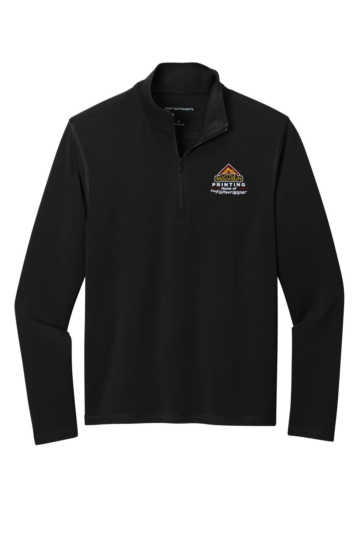 Variant Image for K825 - Port Authority® Microterry 1/4-Zip Pullover - LMP - 3 Color - Maroon,White,Gold - Website Little Mountain Printing