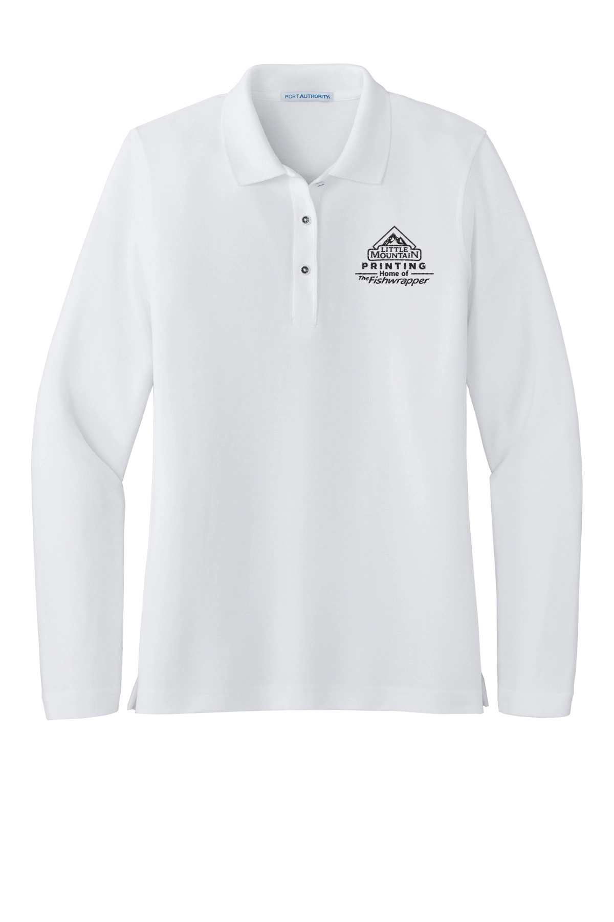 Variant Image for L500LS  - Port Authority® Women's Silk Touch™ Long Sleeve Polo - LMP - 1 Color - Black - Website Little Mountain Printing