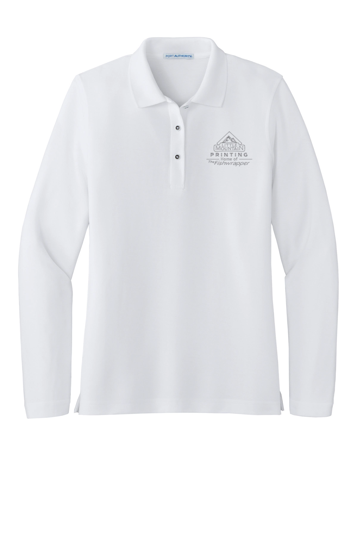 Variant Image for L500LS  - Port Authority® Women's Silk Touch™ Long Sleeve Polo - LMP - 1 Color - Two Tone - Website Little Mountain Printing