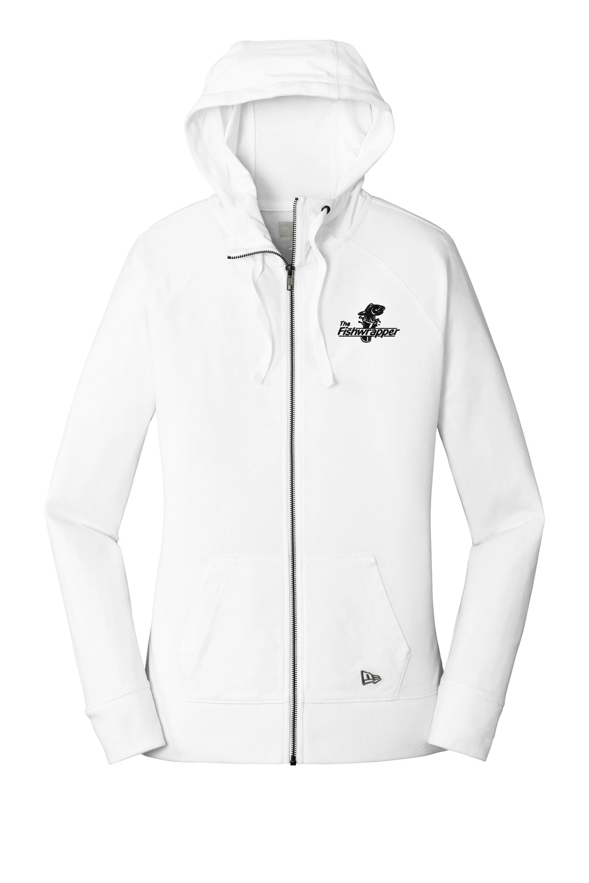 Variant Image for LNEA122  - New Era® Women's Sueded Cotton Blend Full-Zip Hoodie - FW - 1 Color Black - Website Little Mountain Printing