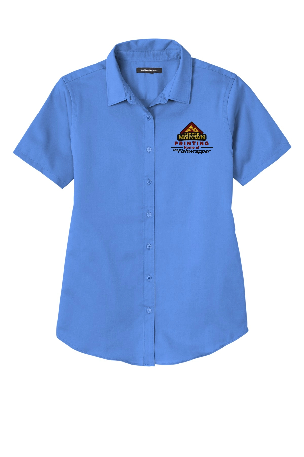 Variant Image for LW809 - Port Authority® Women's Short Sleeve SuperPro React ™ Twill Shirt - LMP - 3 Color - Maroon,Black,Gold - Website Little Mountain Printing